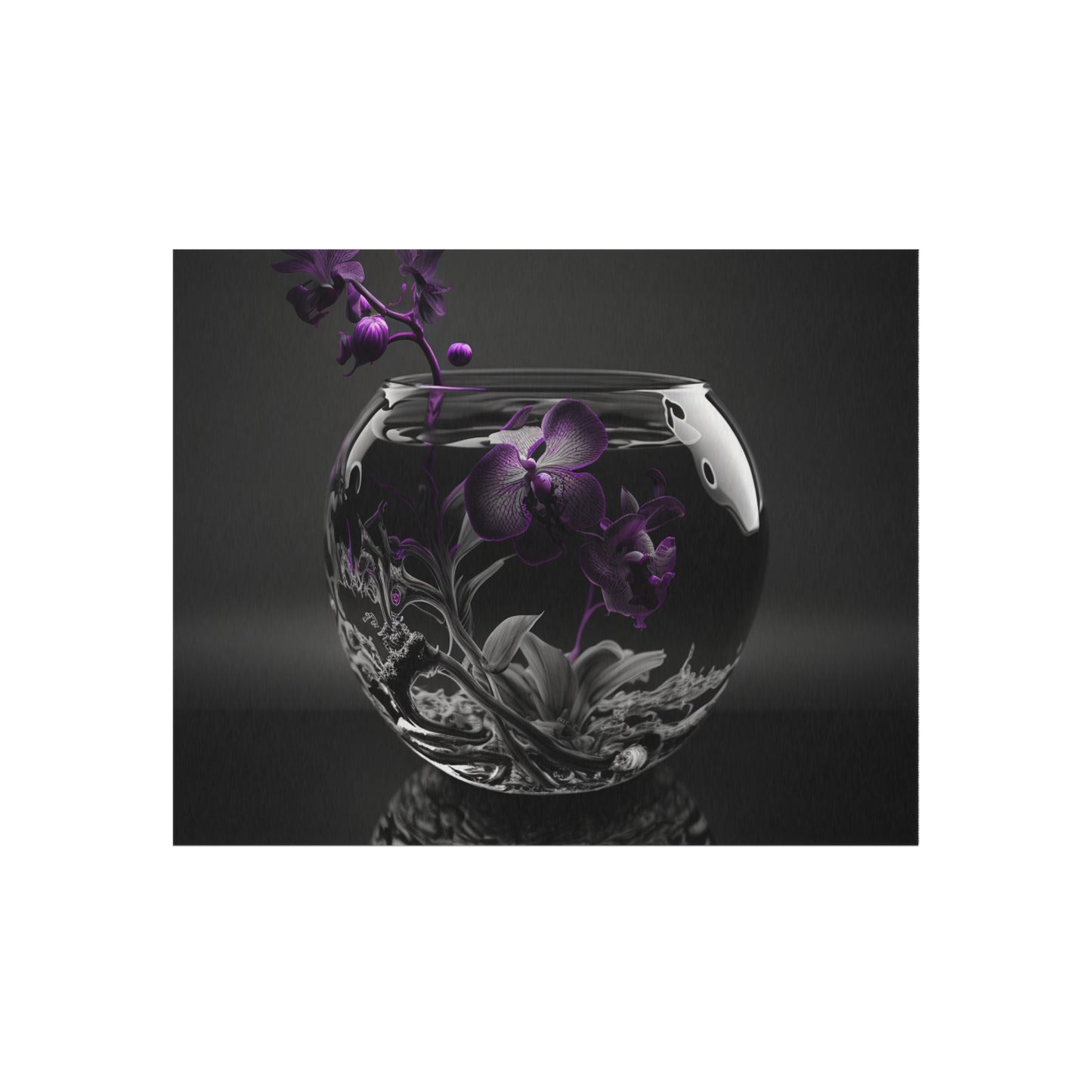 Outdoor Rug  Purple Orchid Glass vase 3