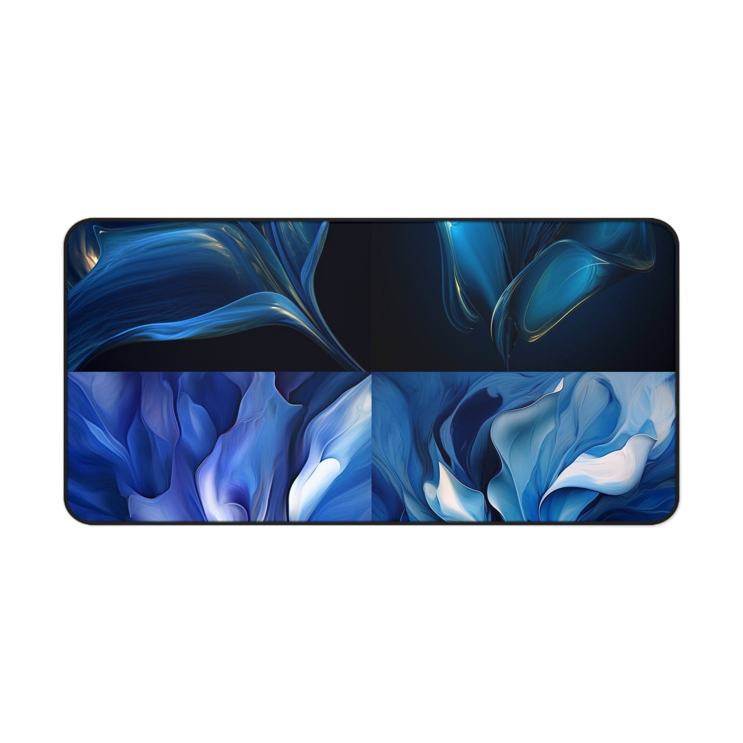 Desk Mat Abstract Blue Tulip 5