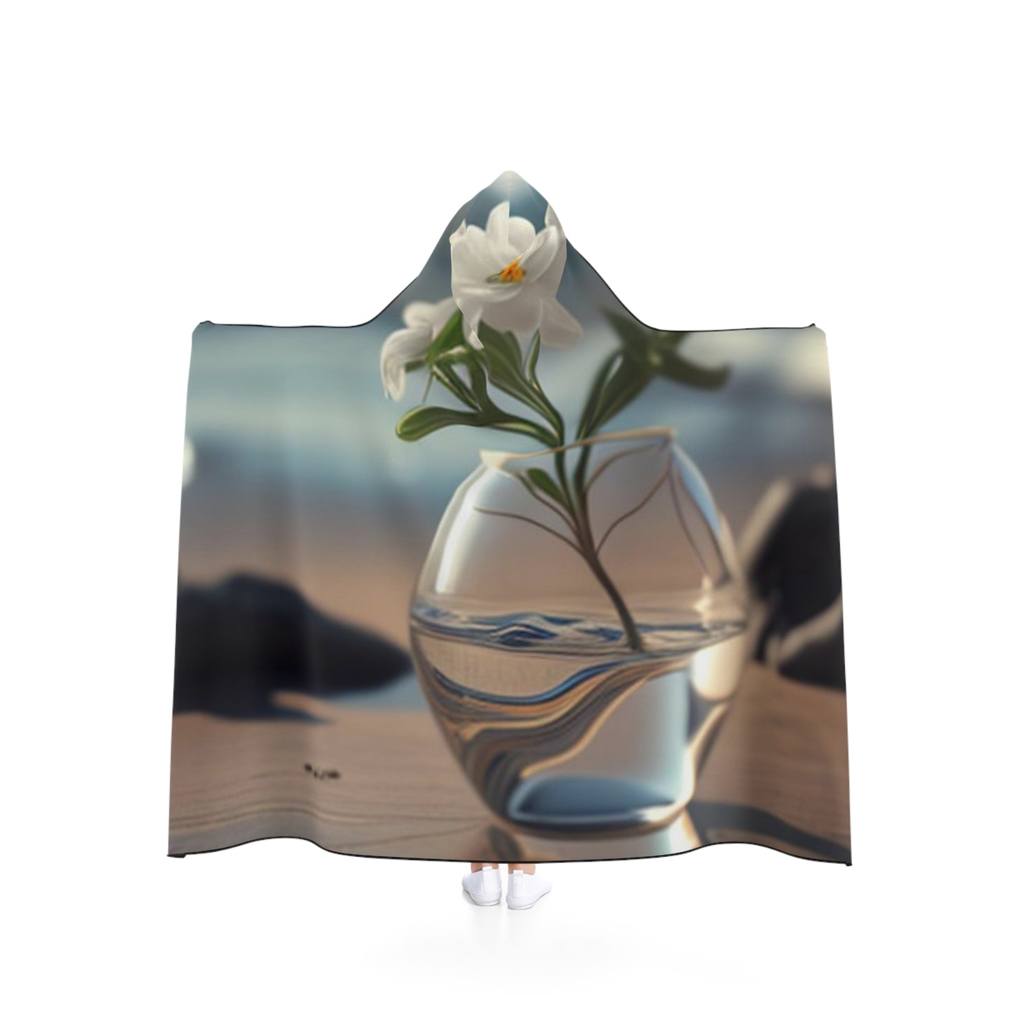 Hooded Blanket Jasmine glass vase 3