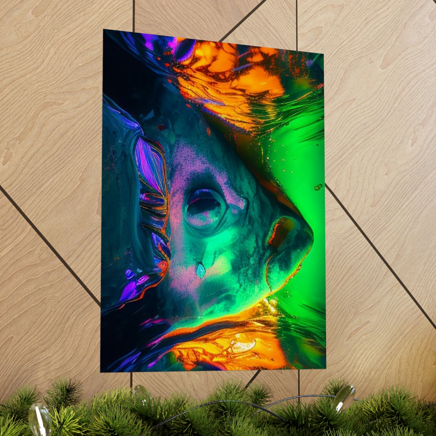 Premium Matte Vertical Posters Florescent Glow 1