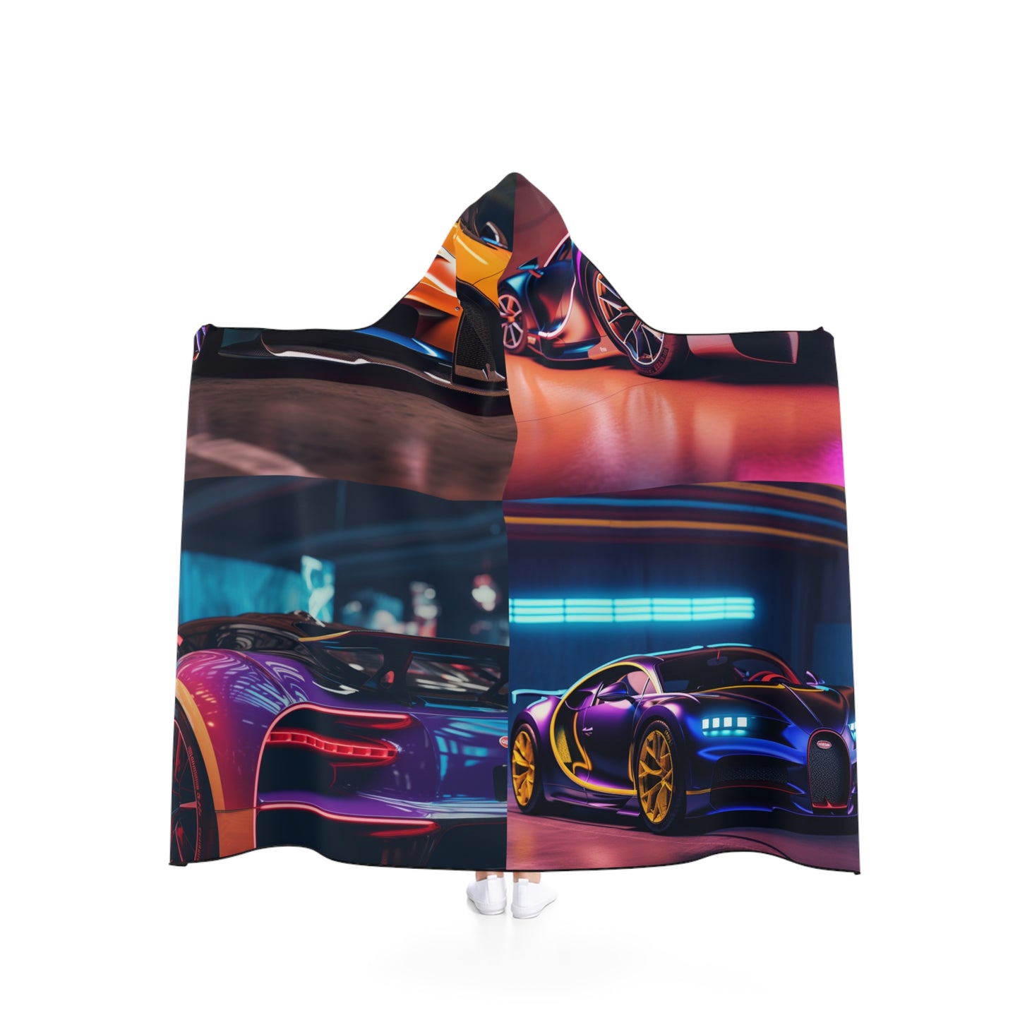 Hooded Blanket Hyper Bugatti Neon Chiron 5