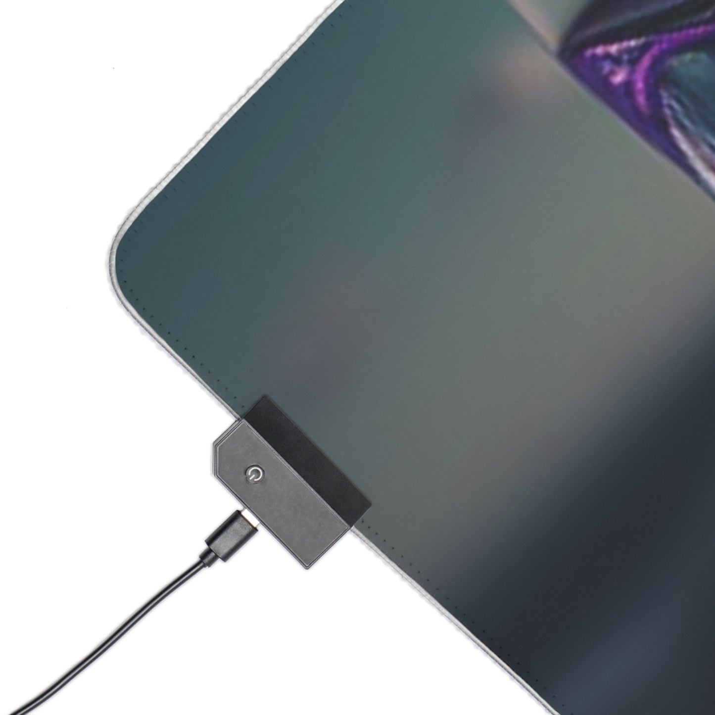 LED Gaming Mouse Pad Purple Sweet pea in a vase 3