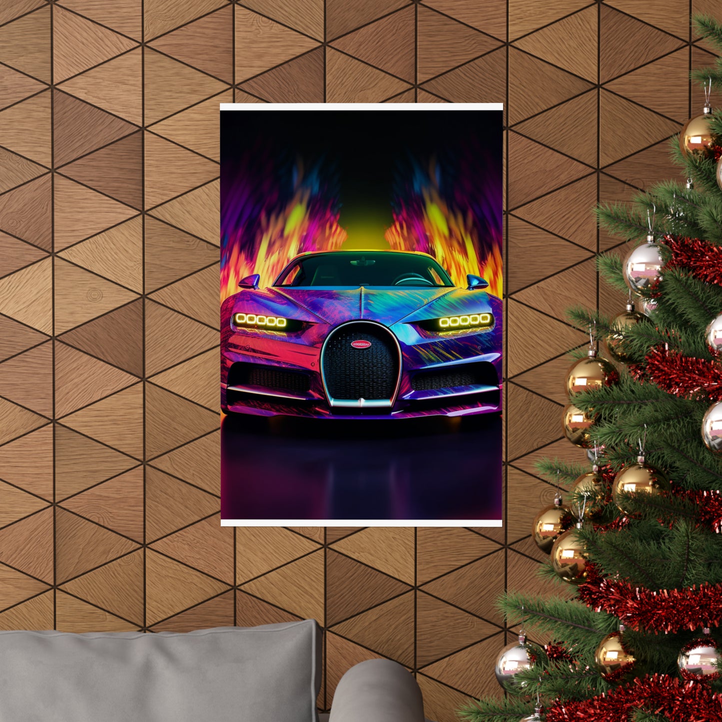 Premium Matte Vertical Posters Florescent Bugatti Flair 3