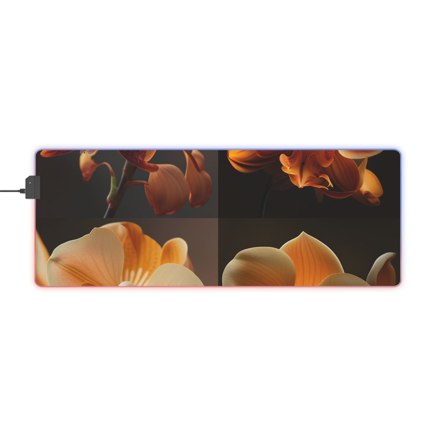 LED Gaming Mouse Pad Orange Orchid 5