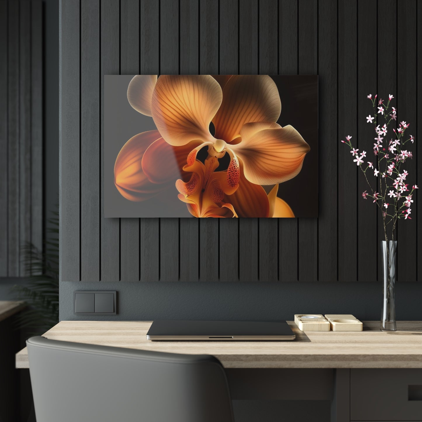 Acrylic Prints Orange Orchid 2