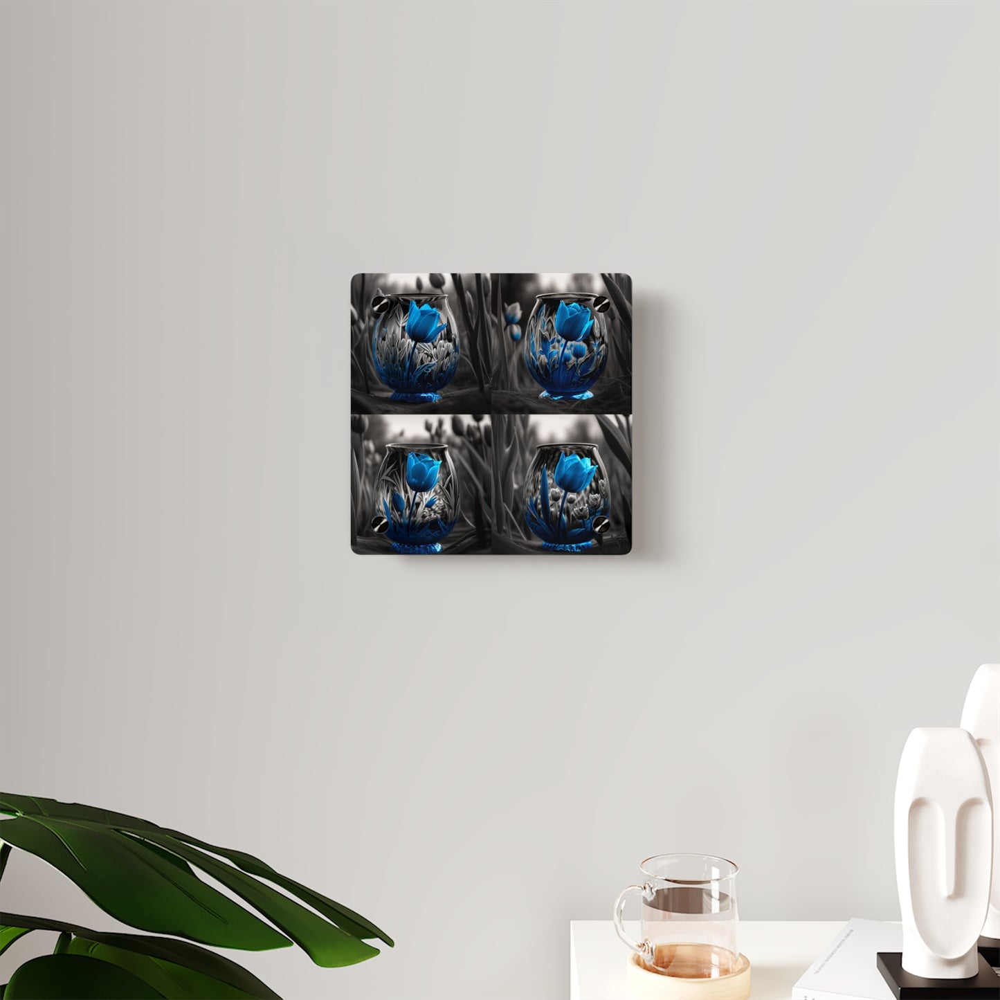 Acrylic Wall Art Panels Tulip Blue 5