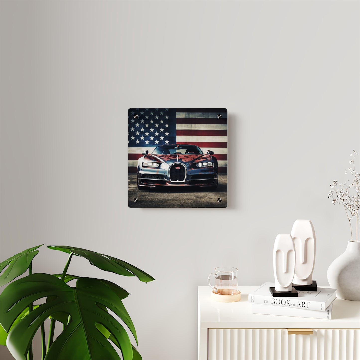 Acrylic Wall Art Panels Bugatti Flag 3