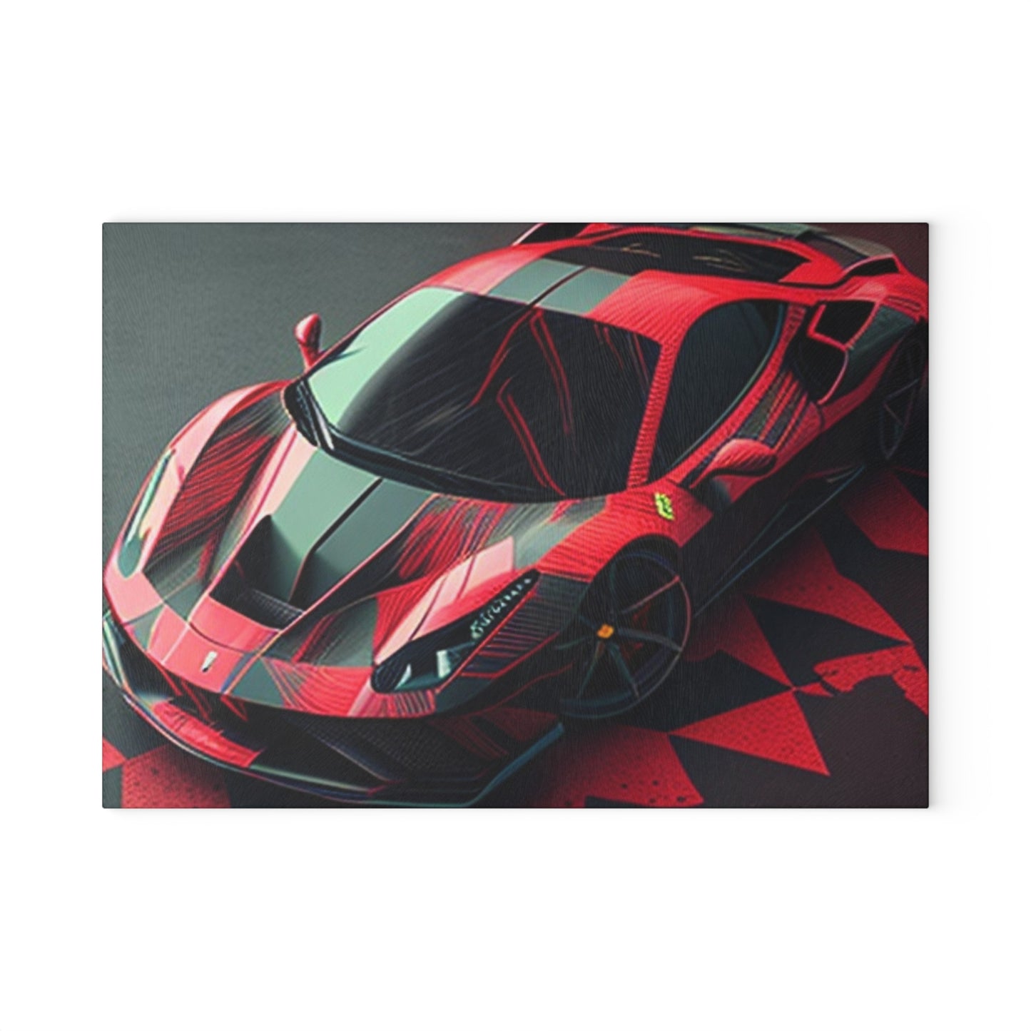 Glass Cutting Board Ferrari Hyper 2