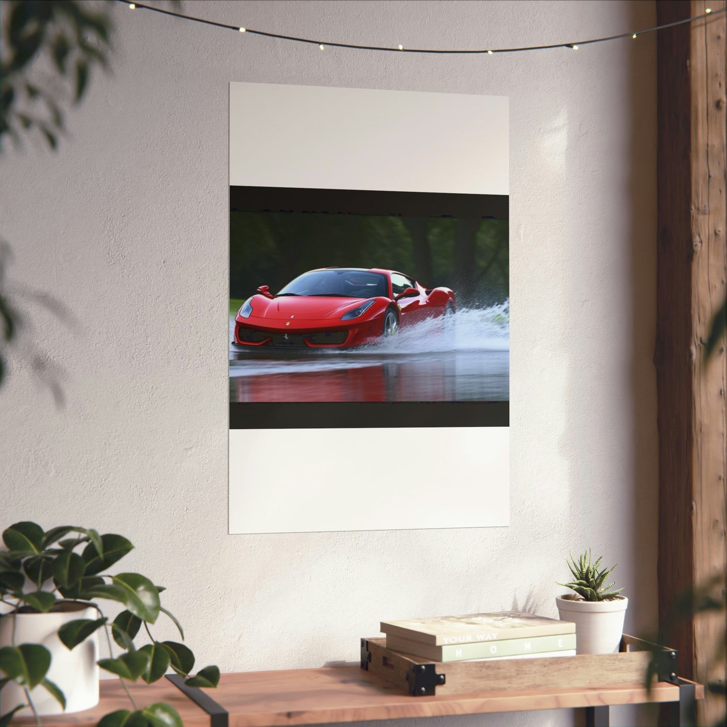 Premium Matte Vertical Posters Water Ferrari Splash 2