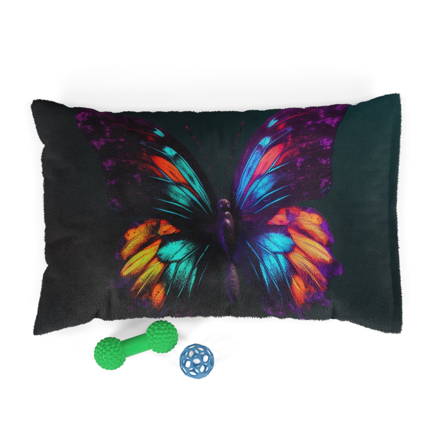 Pet Bed Hyper Colorful Butterfly Purple 1