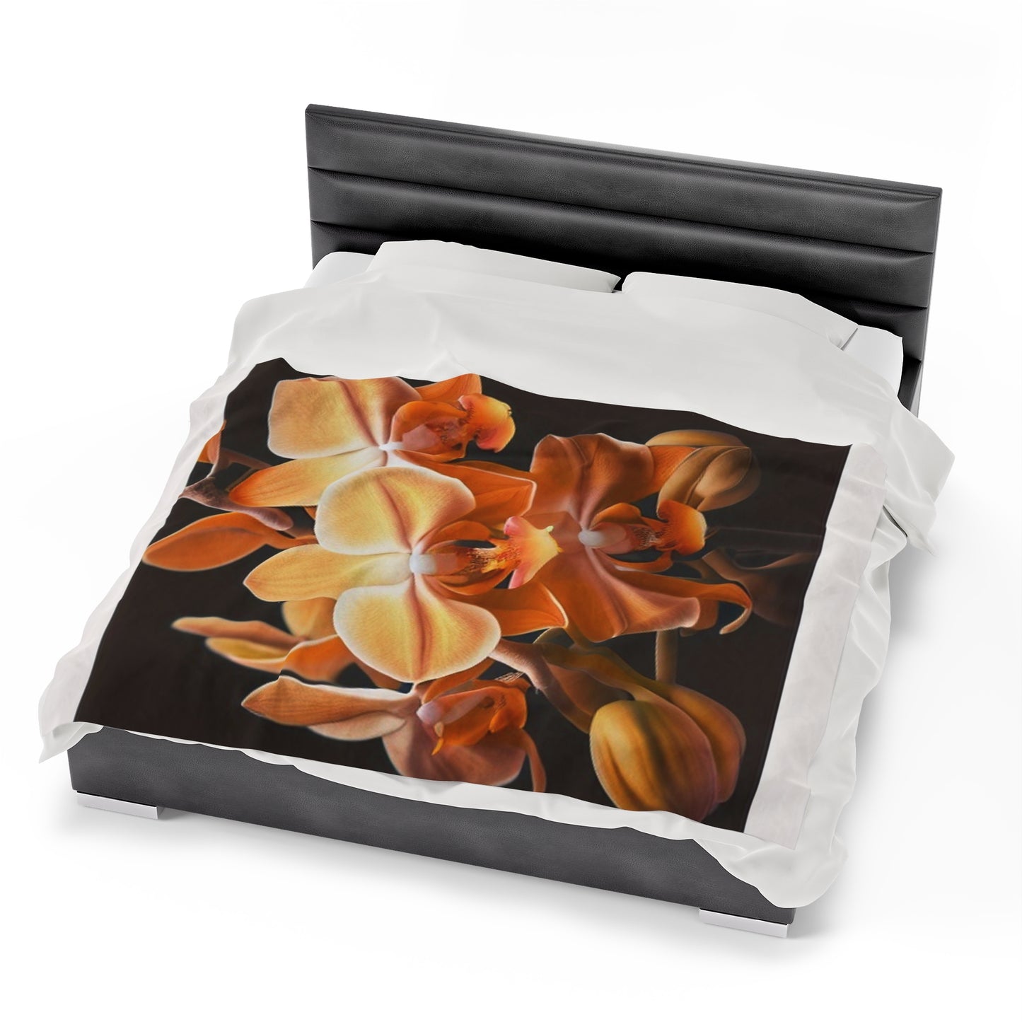 Velveteen Plush Blanket orchid pedals 1