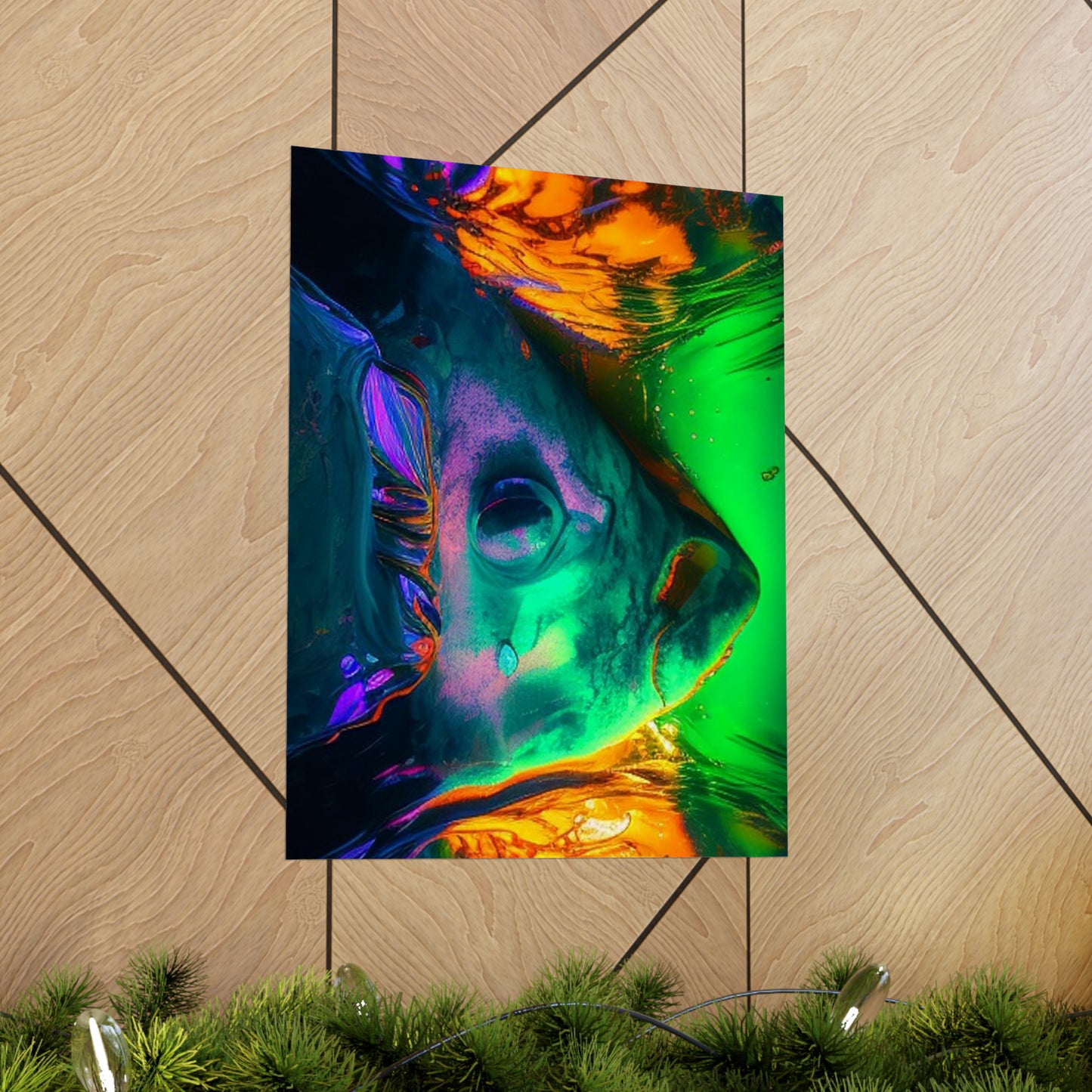 Premium Matte Vertical Posters Florescent Glow 1