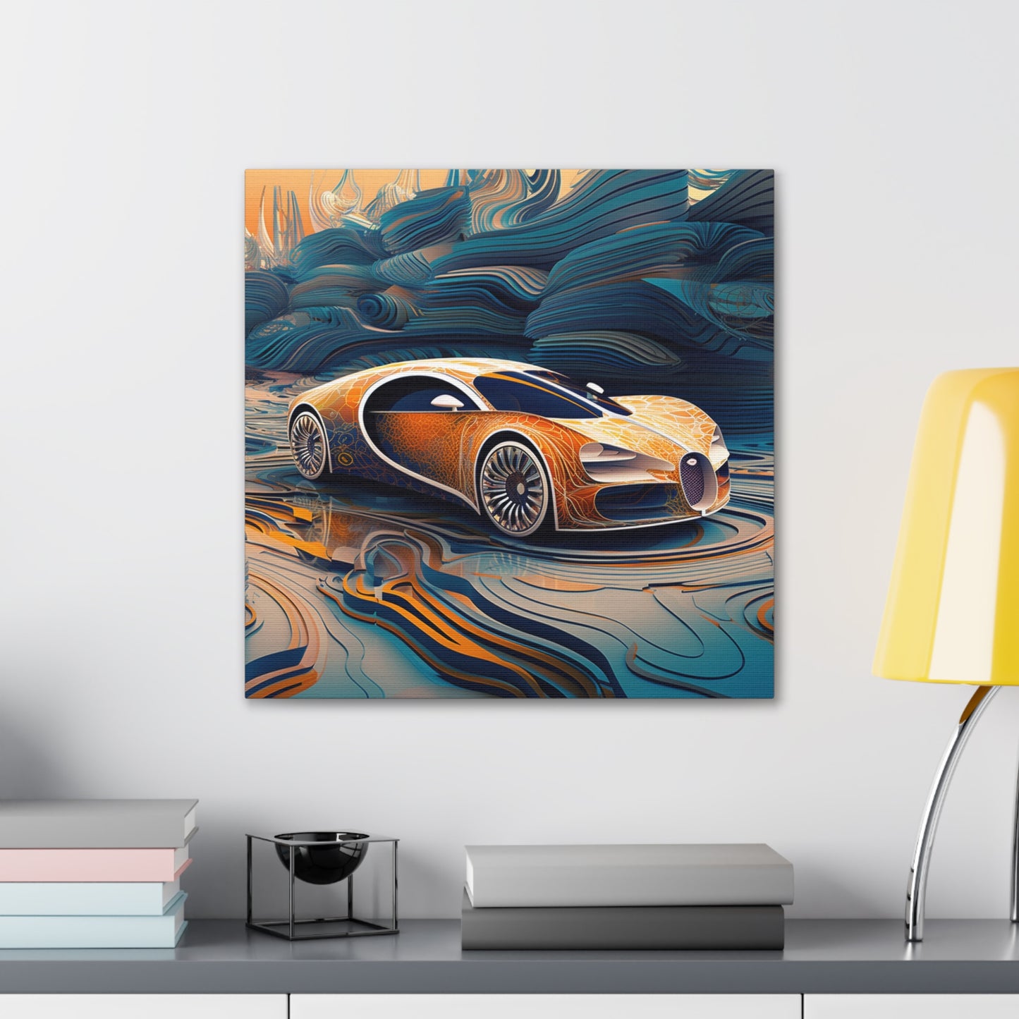 Canvas Gallery Wraps Bugatti Abstract Flair 1