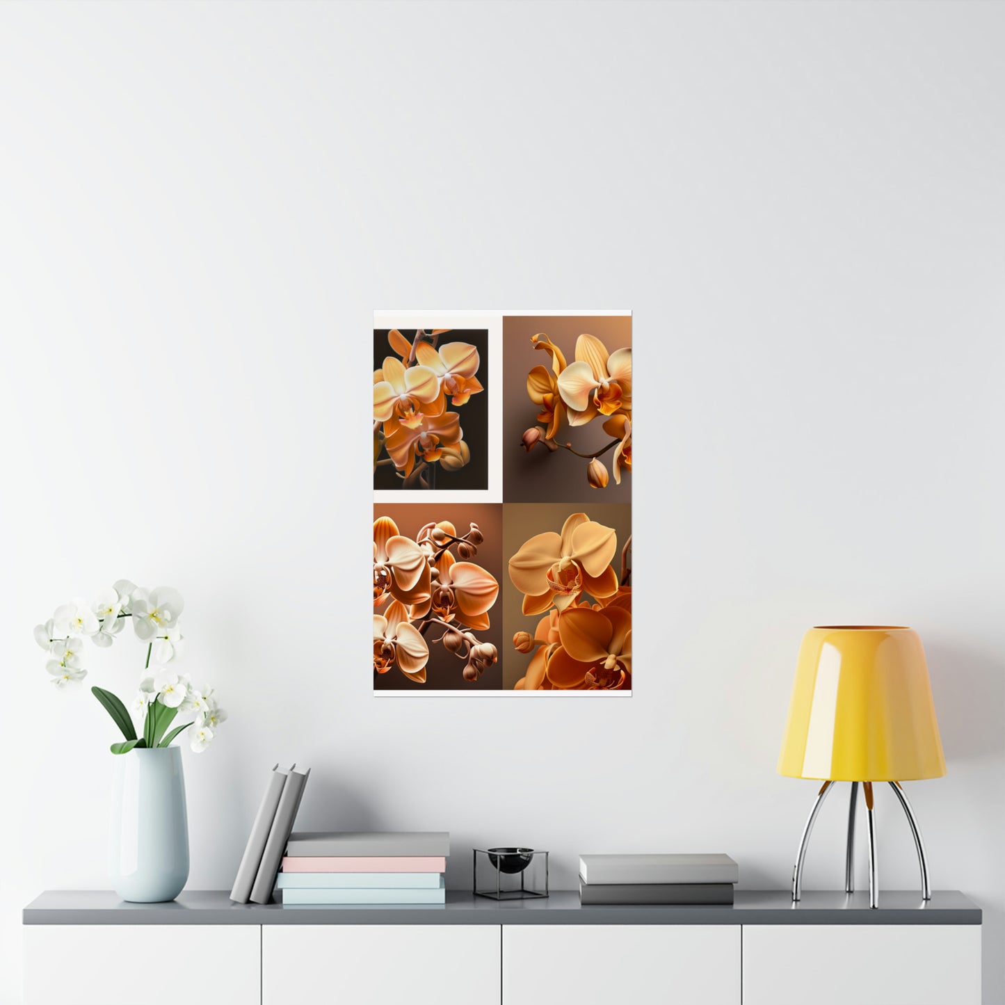 Premium Matte Vertical Posters orchid pedals 5