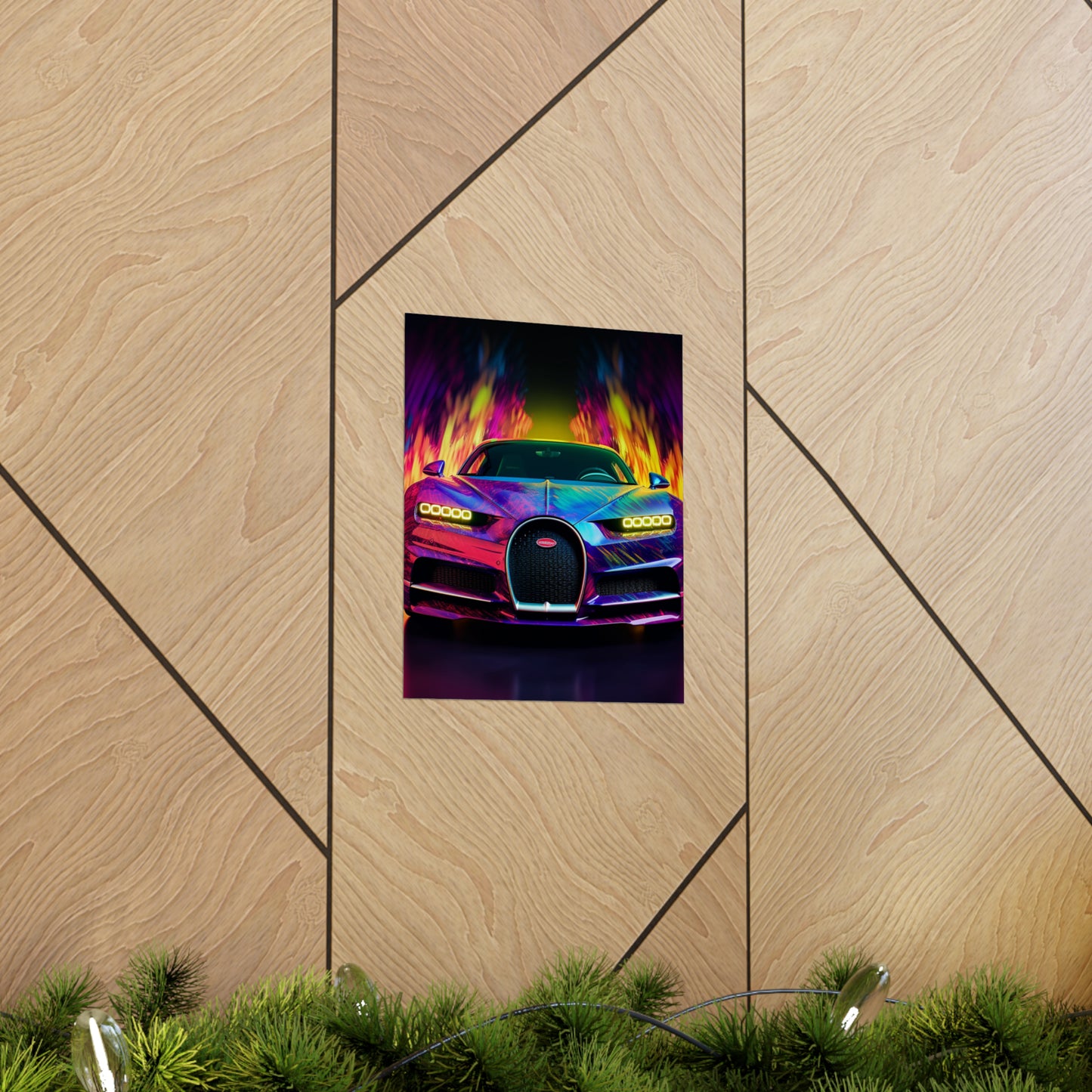 Premium Matte Vertical Posters Florescent Bugatti Flair 3