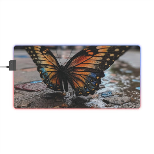 LED Gaming Mouse Pad Water Butterfly Street 4