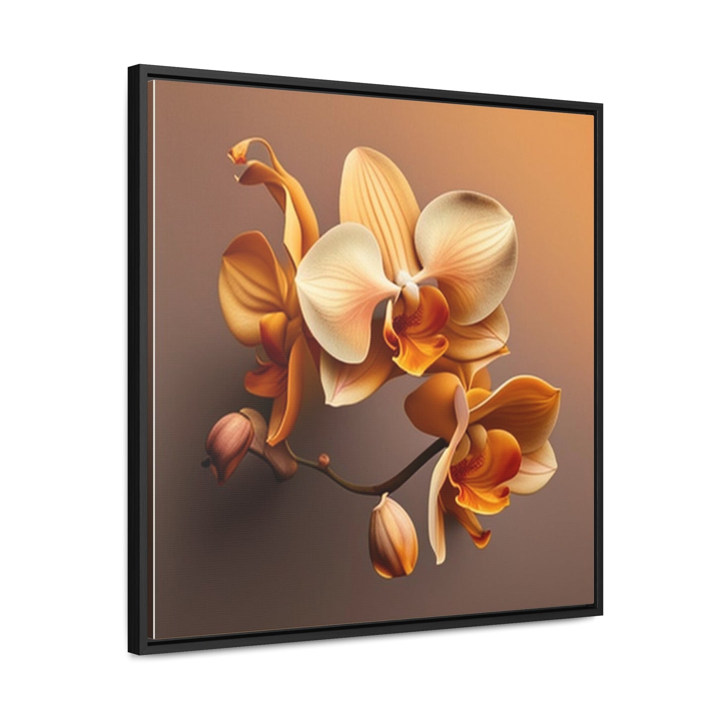Gallery Canvas Wraps, Square Frame orchid pedals 2