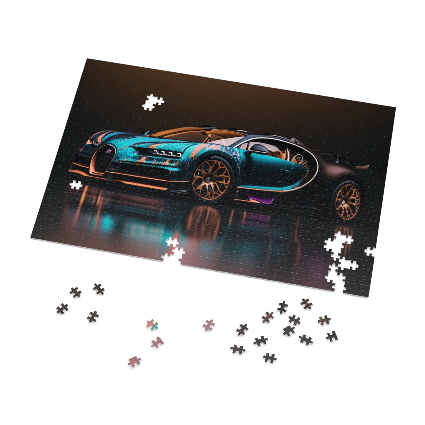 Jigsaw Puzzle (30, 110, 252, 500,1000-Piece) Bugatti Blue 2