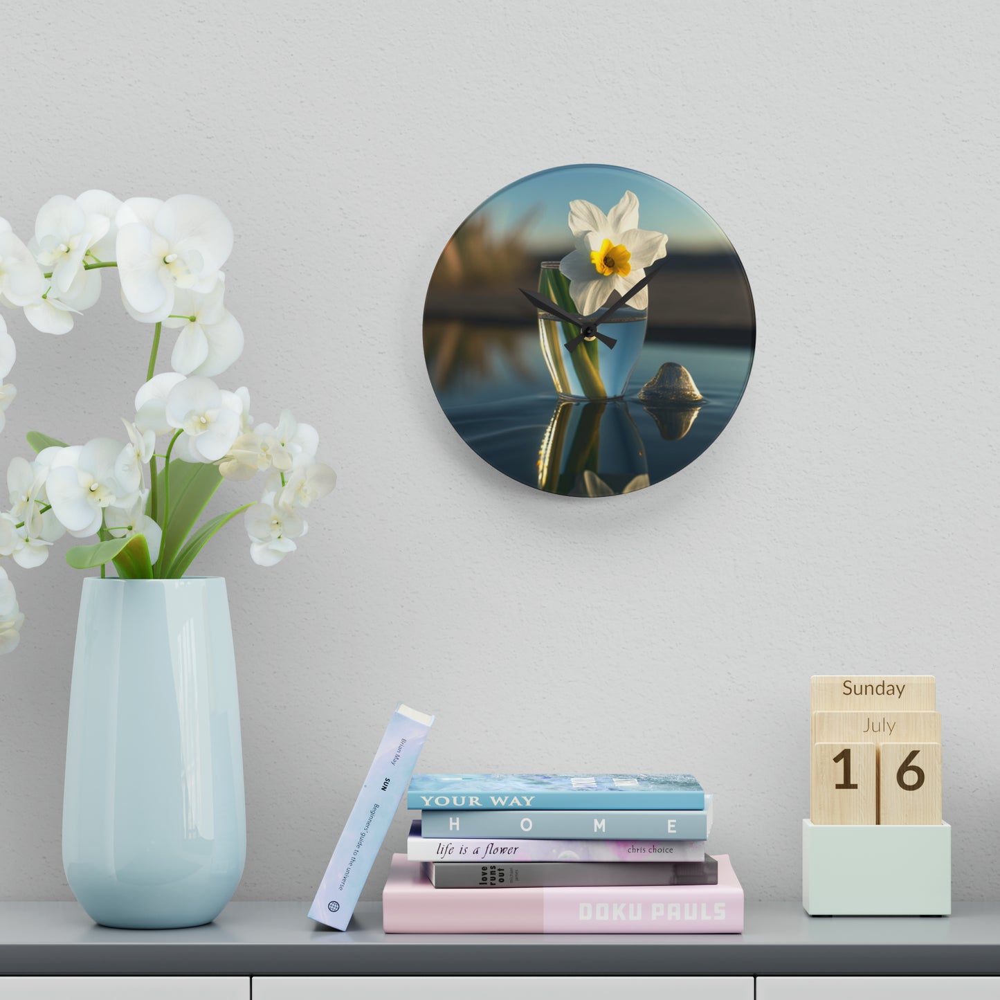 Acrylic Wall Clock Daffodil 4