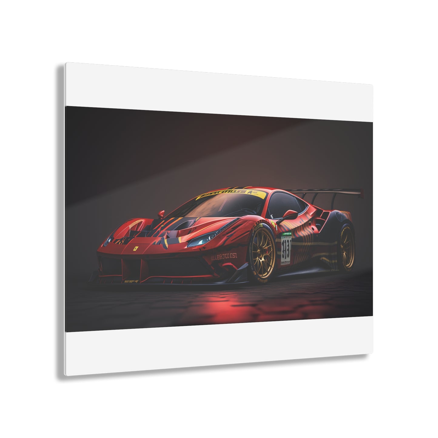 Acrylic Prints Ferrari Red 1