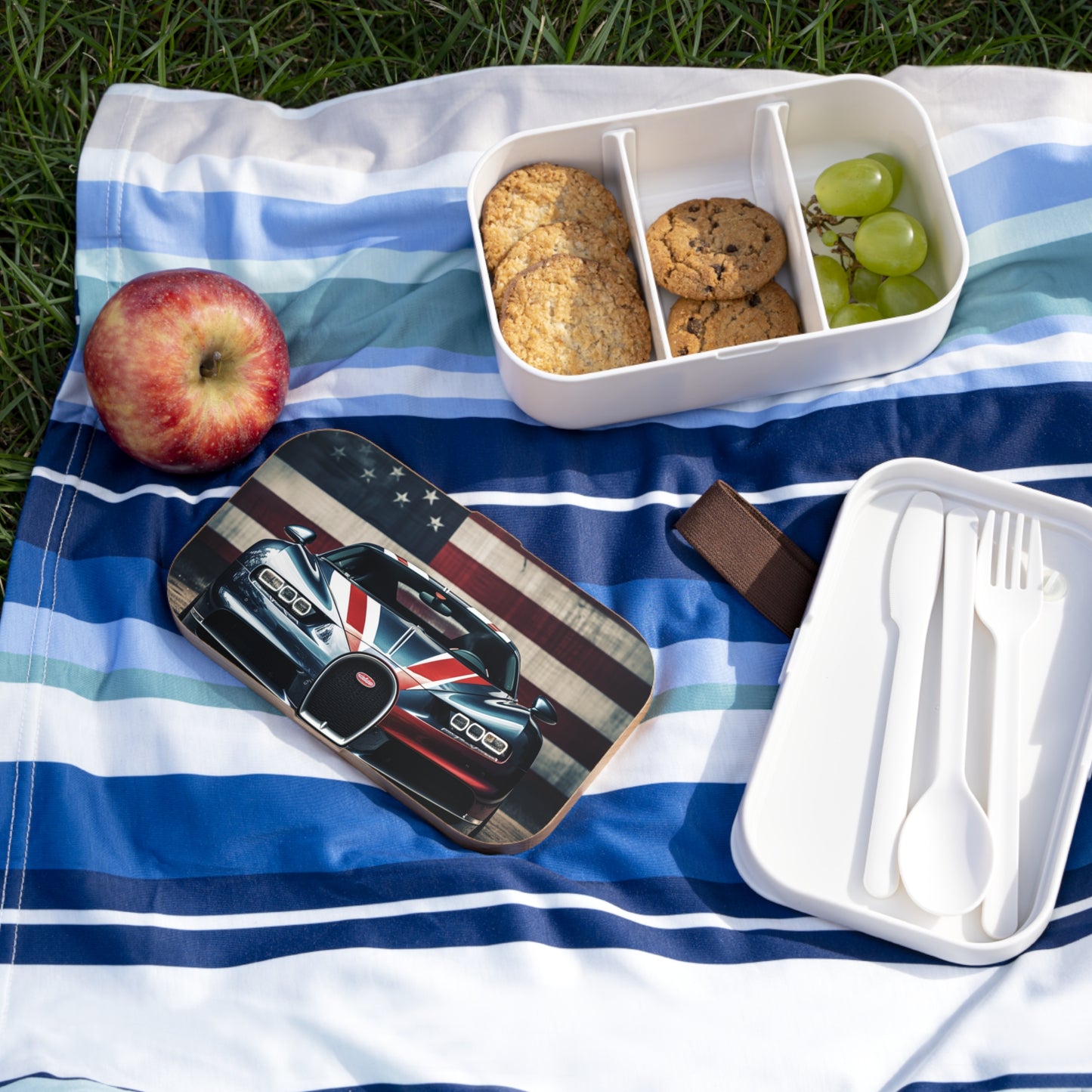 Bento Lunch Box Bugatti Flag 2