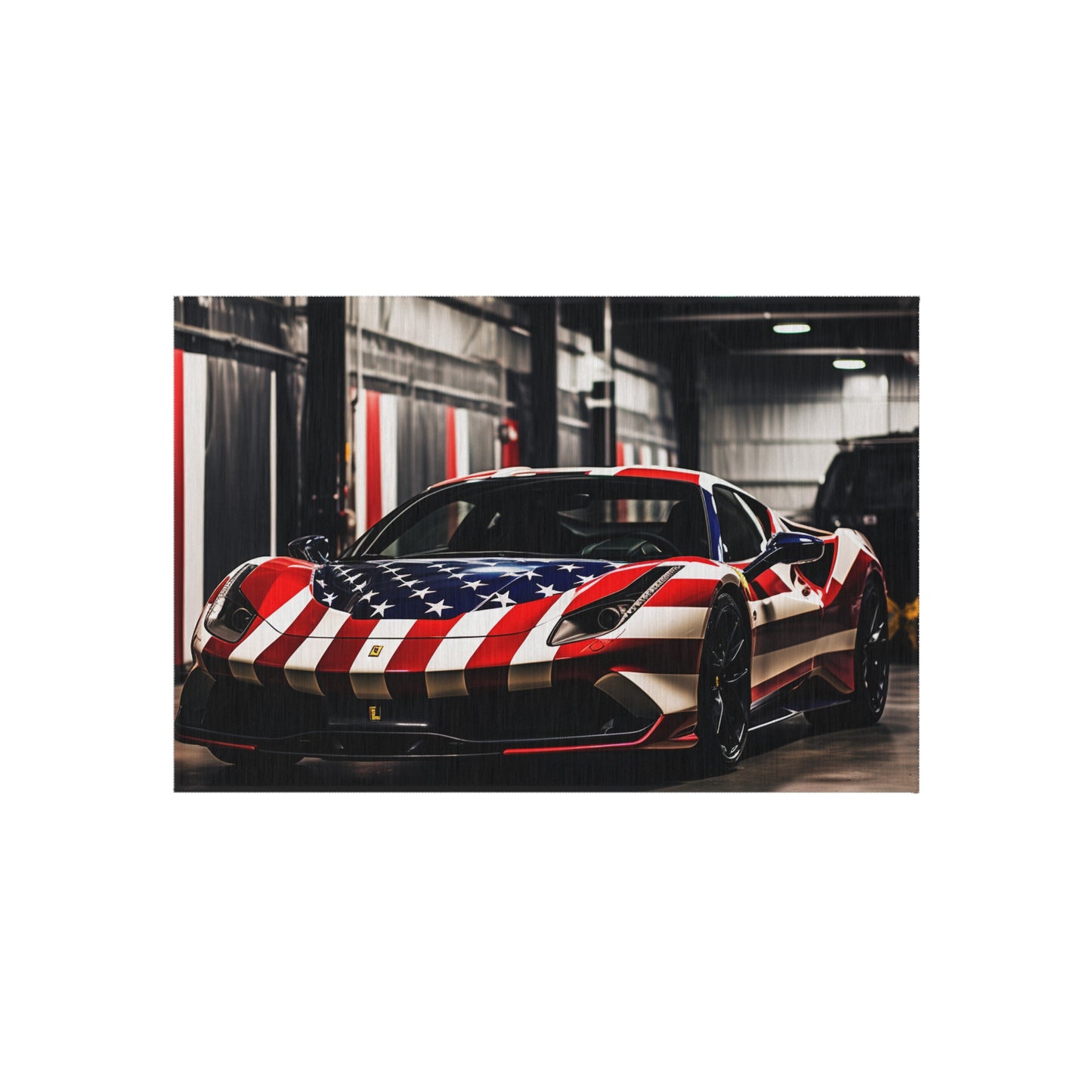 Outdoor Rug  American Flag Farrari 3