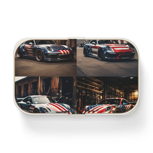 Bento Lunch Box American Flag Porsche 5