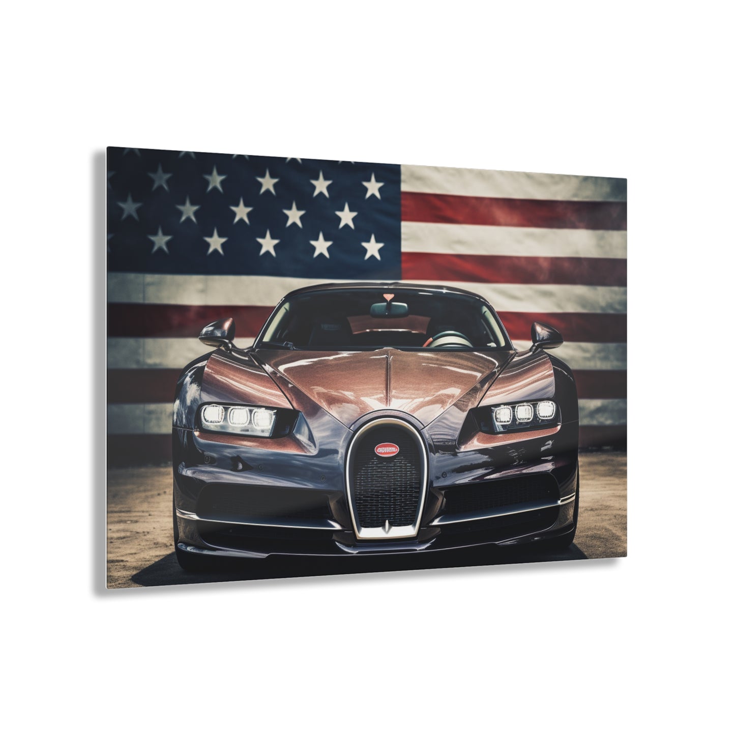 Acrylic Prints Bugatti Flag 4