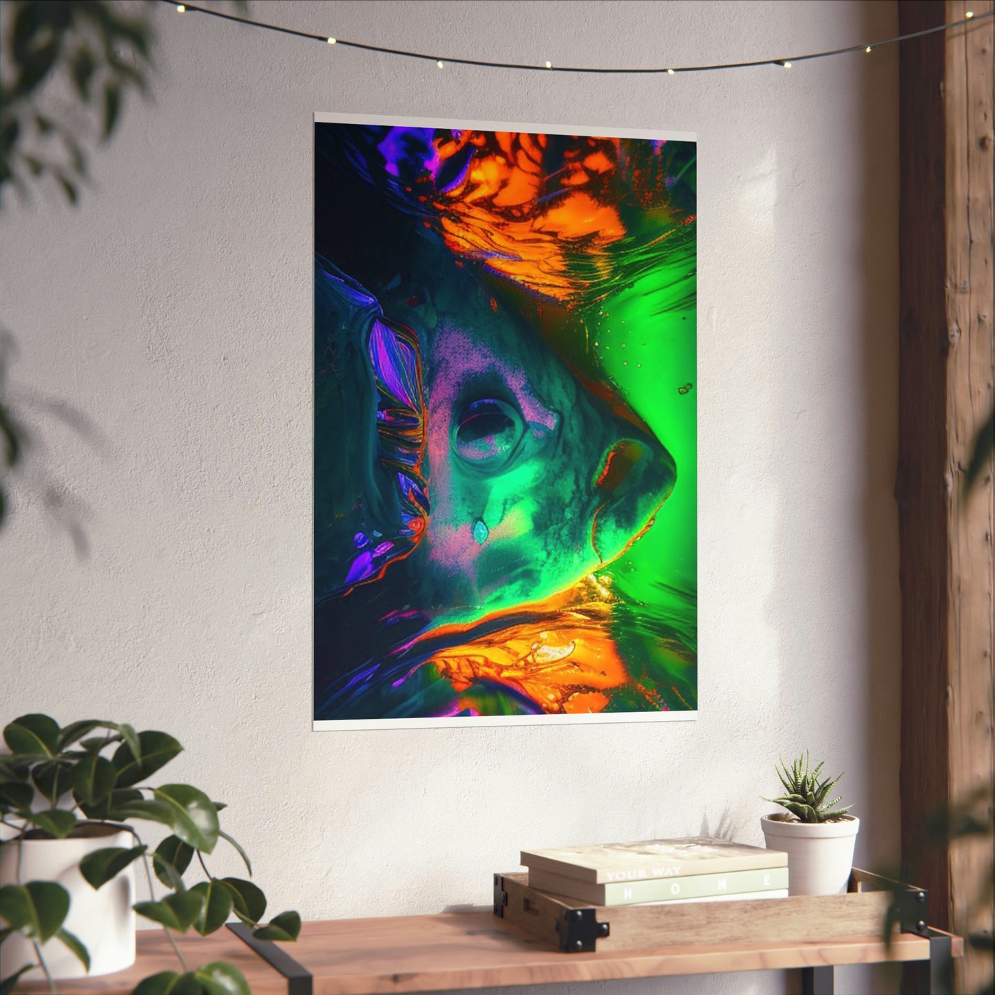 Premium Matte Vertical Posters Florescent Glow 1