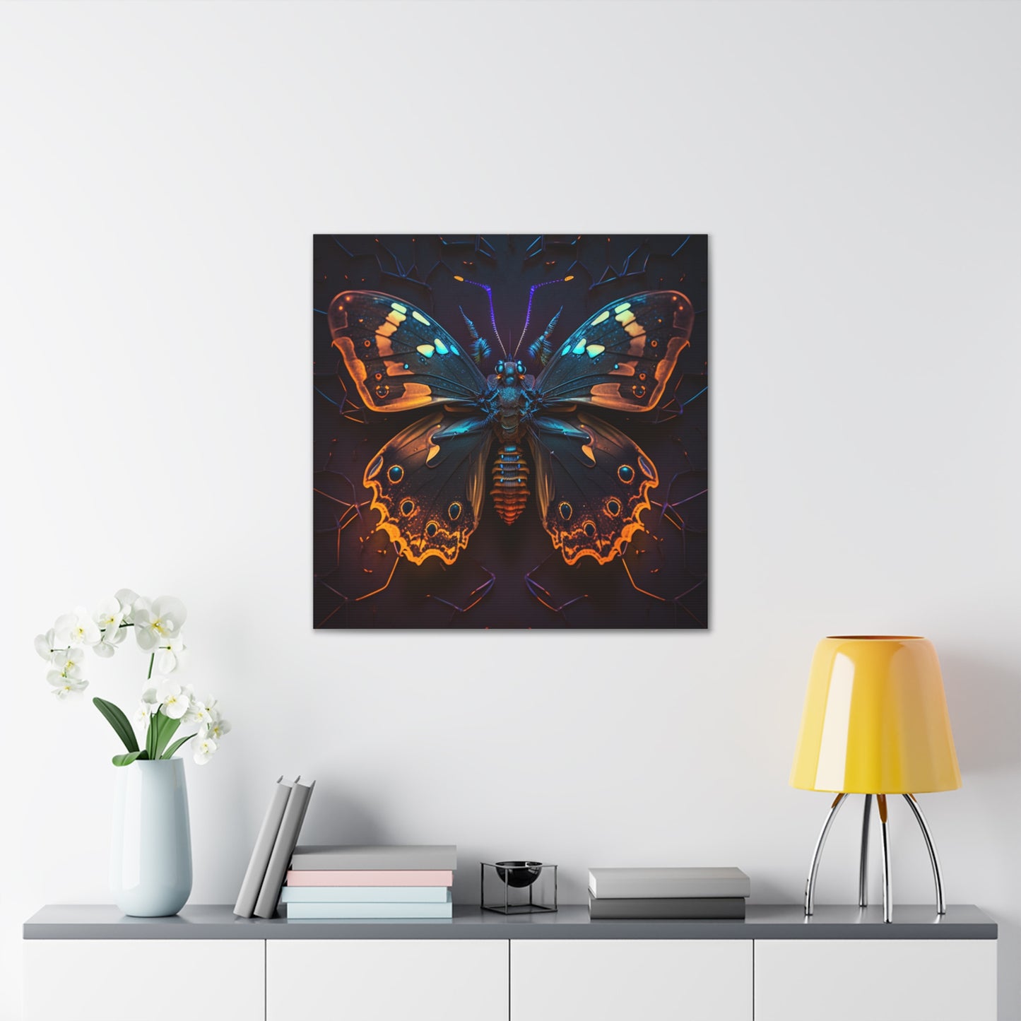 Canvas Gallery Wraps Neon Hue Butterfly 2