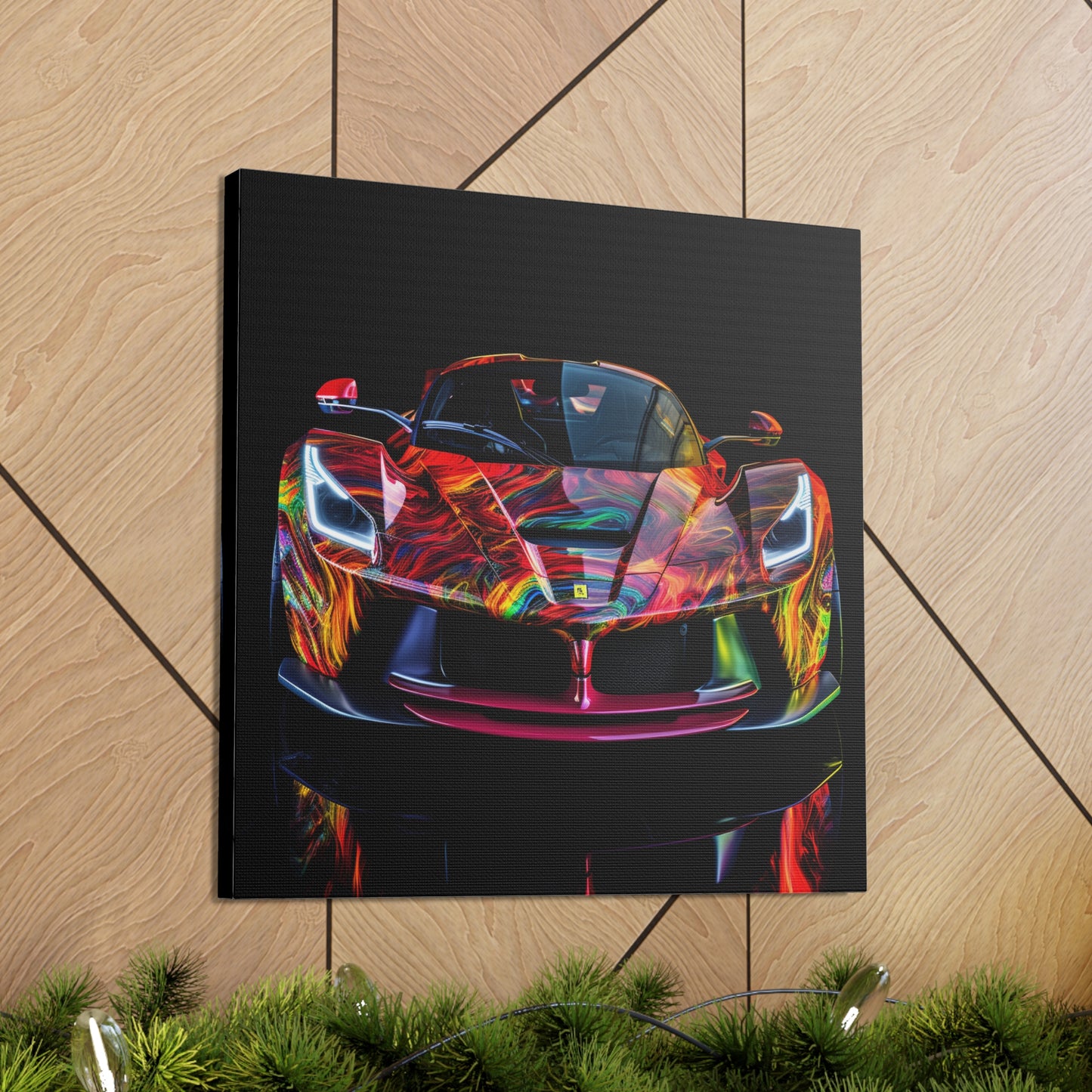 Canvas Gallery Wraps Ferrari Neon 3