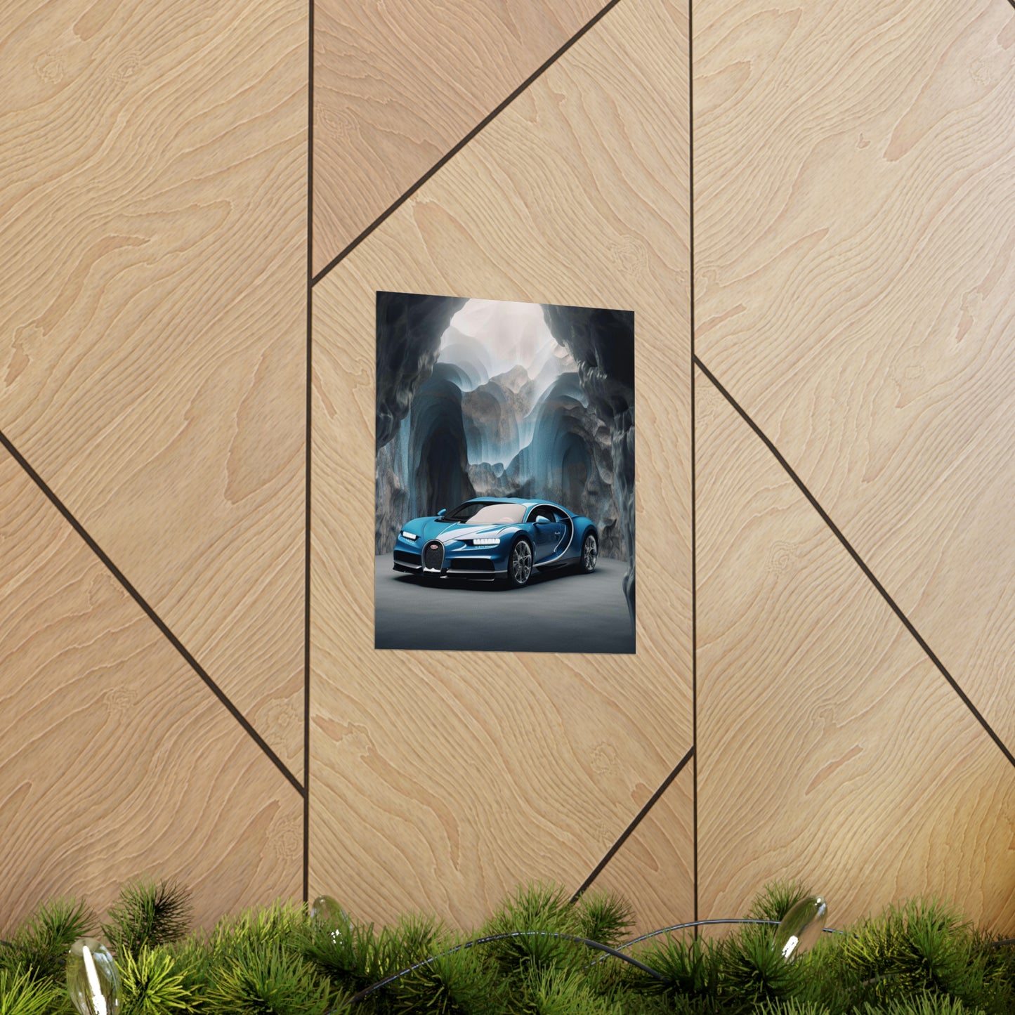 Premium Matte Vertical Posters Bugatti Real Look 2