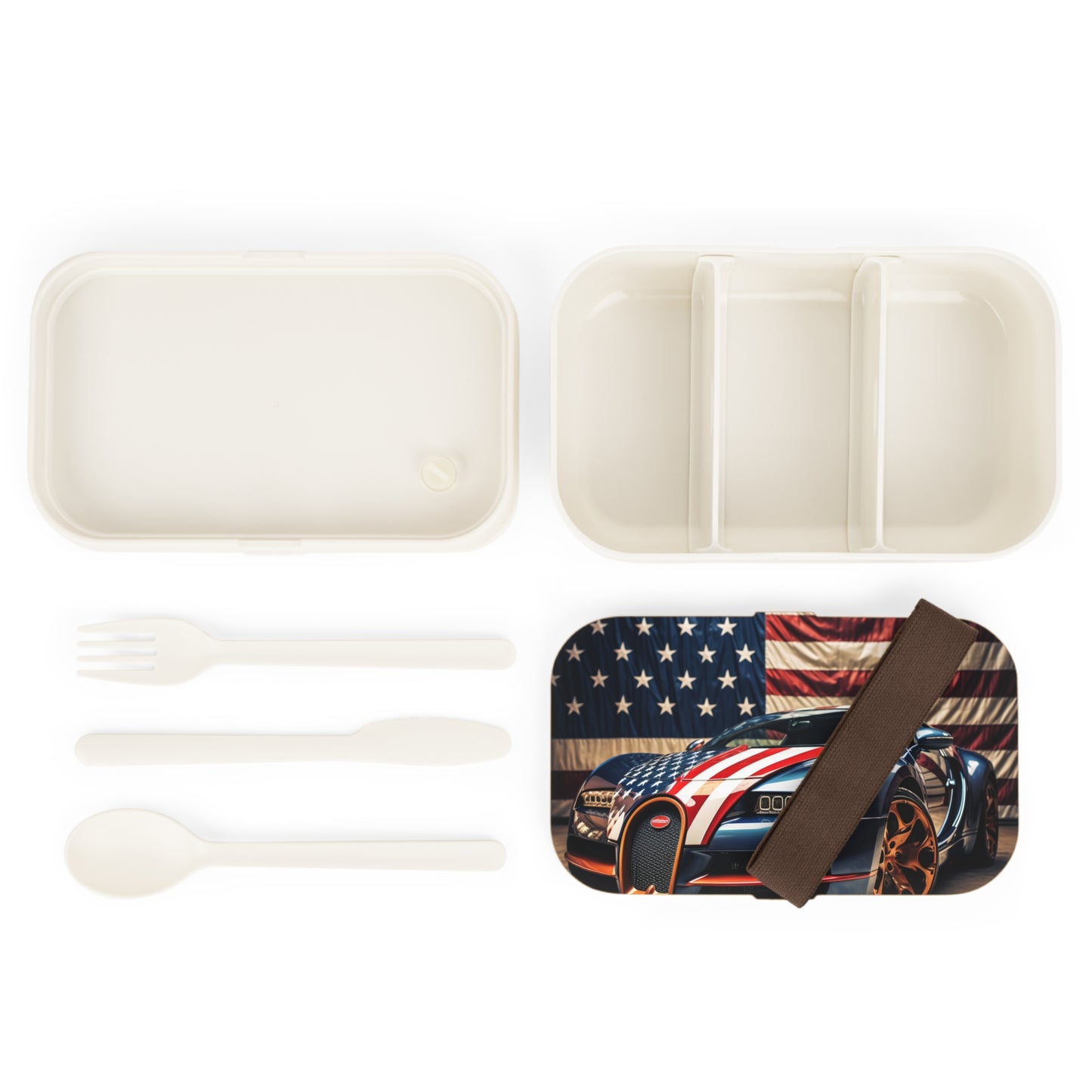 Bento Lunch Box Bugatti Flag American 4