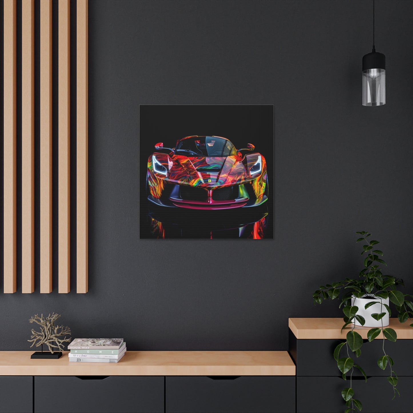 Canvas Gallery Wraps Ferrari Neon 3