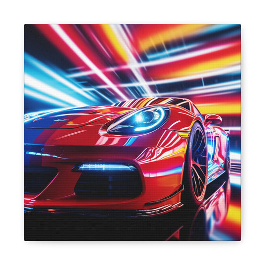 Canvas Gallery Wraps Macro Flag Ferrari 1