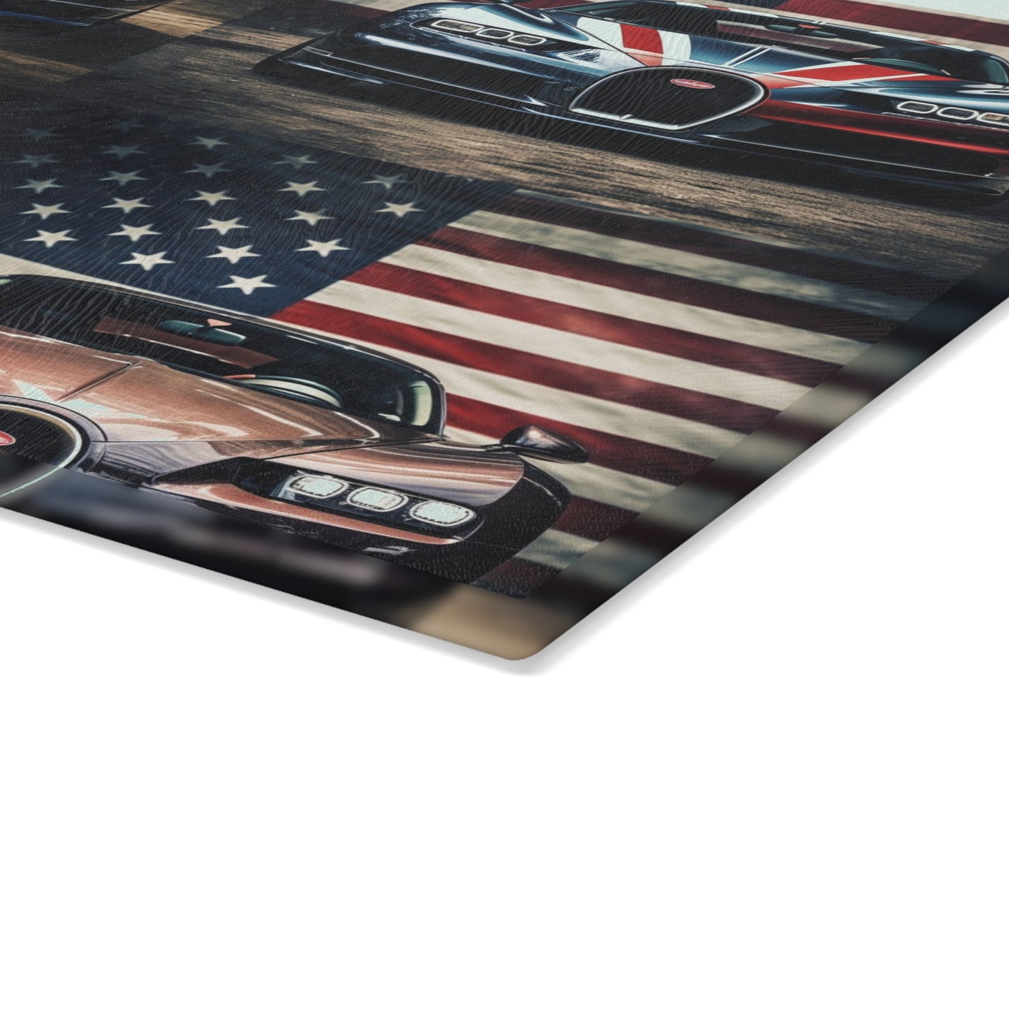 Glass Cutting Board Bugatti Flag 5