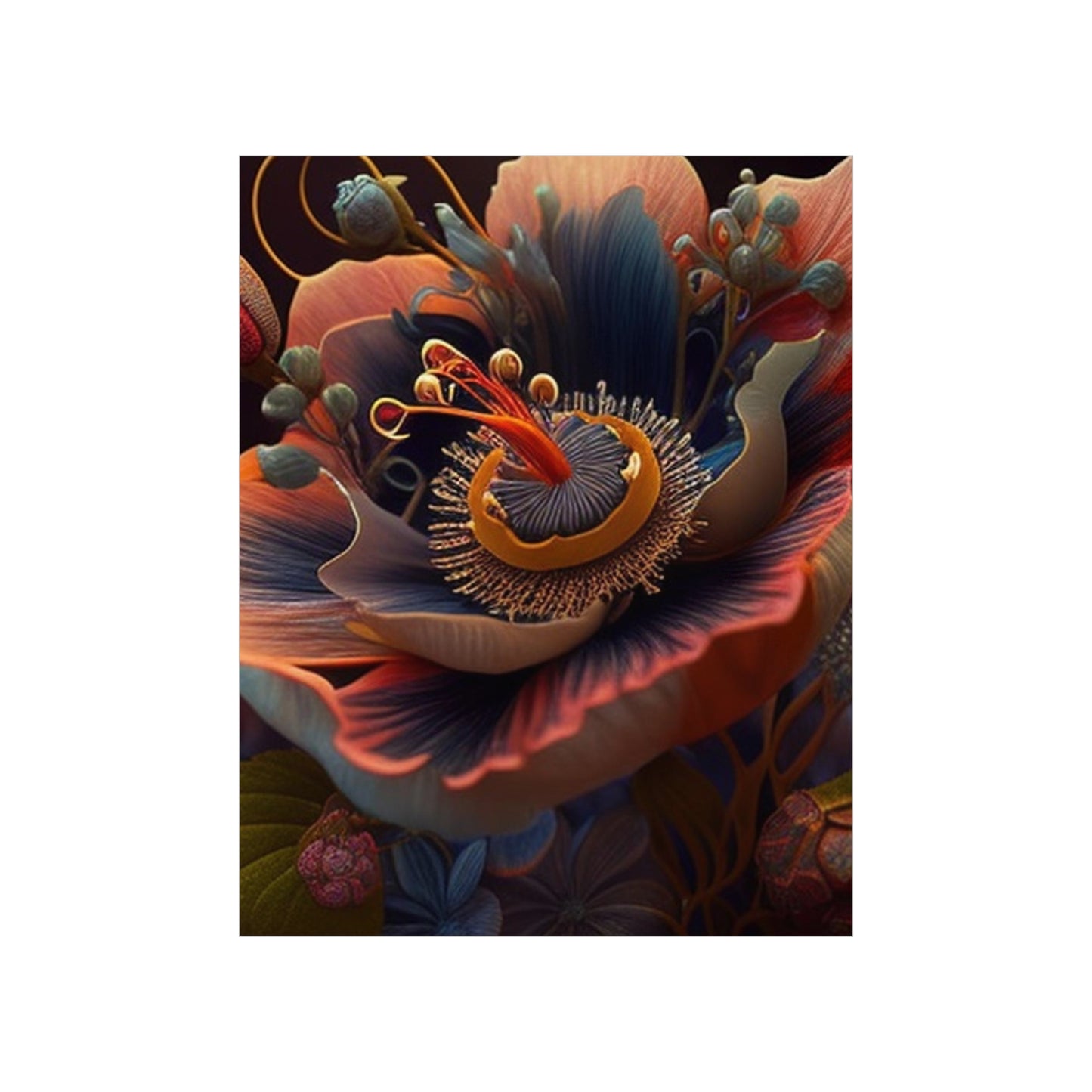 Premium Matte Vertical Posters Flower Arangment 3