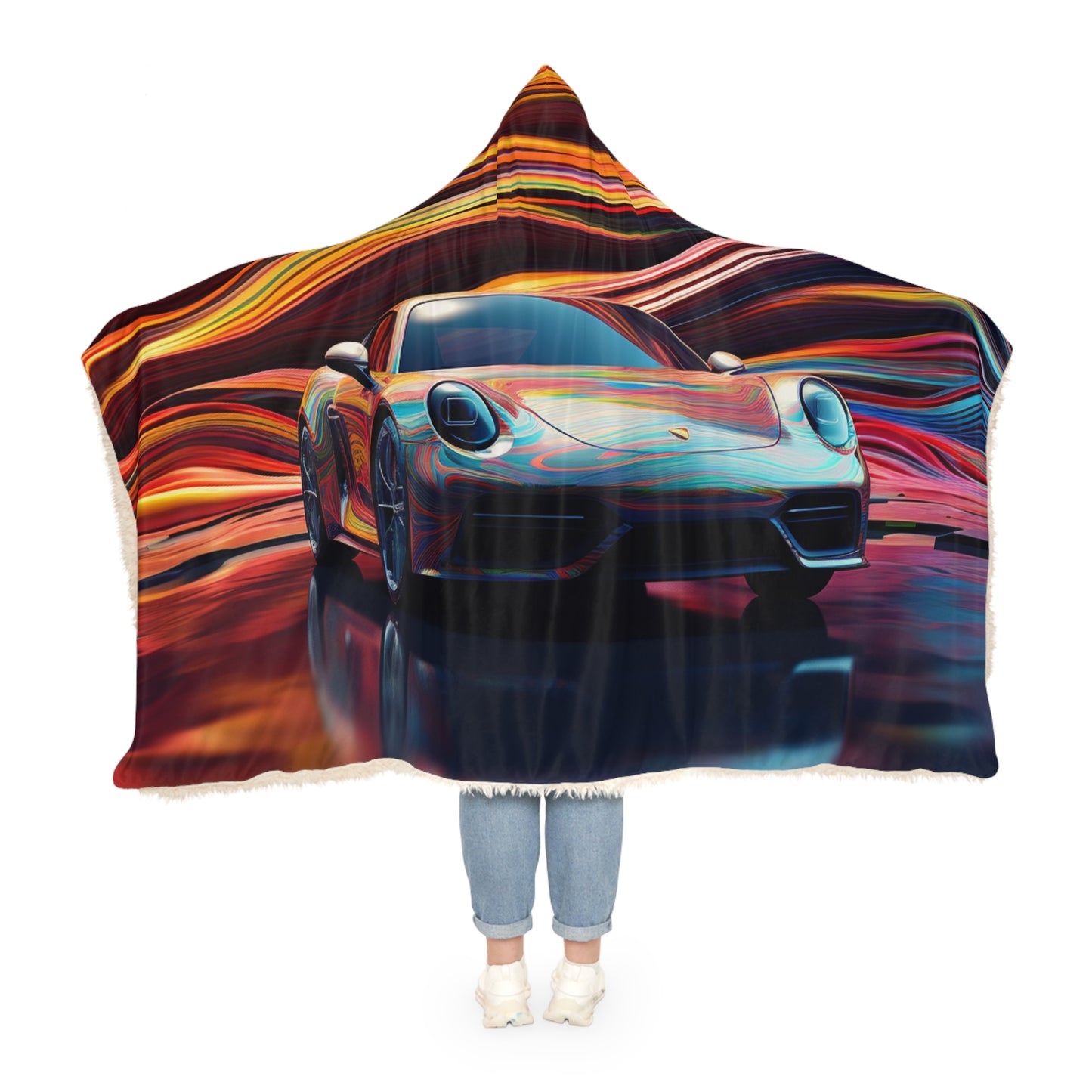 Snuggle Hooded Blanket Porsche Water Fusion 1