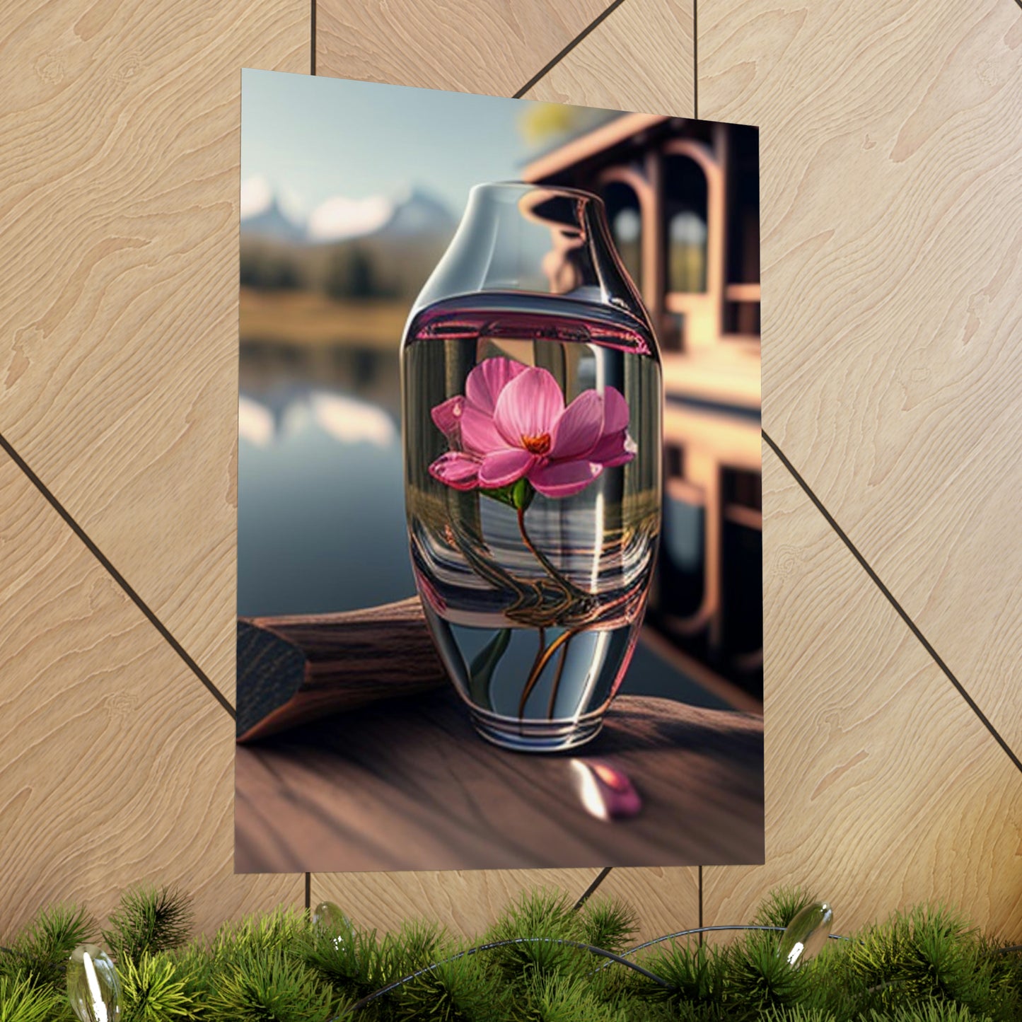 Premium Matte Vertical Posters Pink Magnolia 3