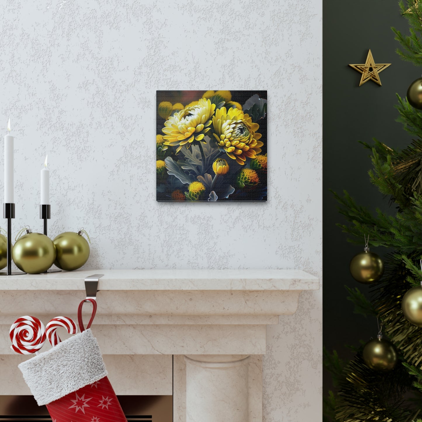 Canvas Gallery Wraps Yellow Hermosas Flores Amarillas 2