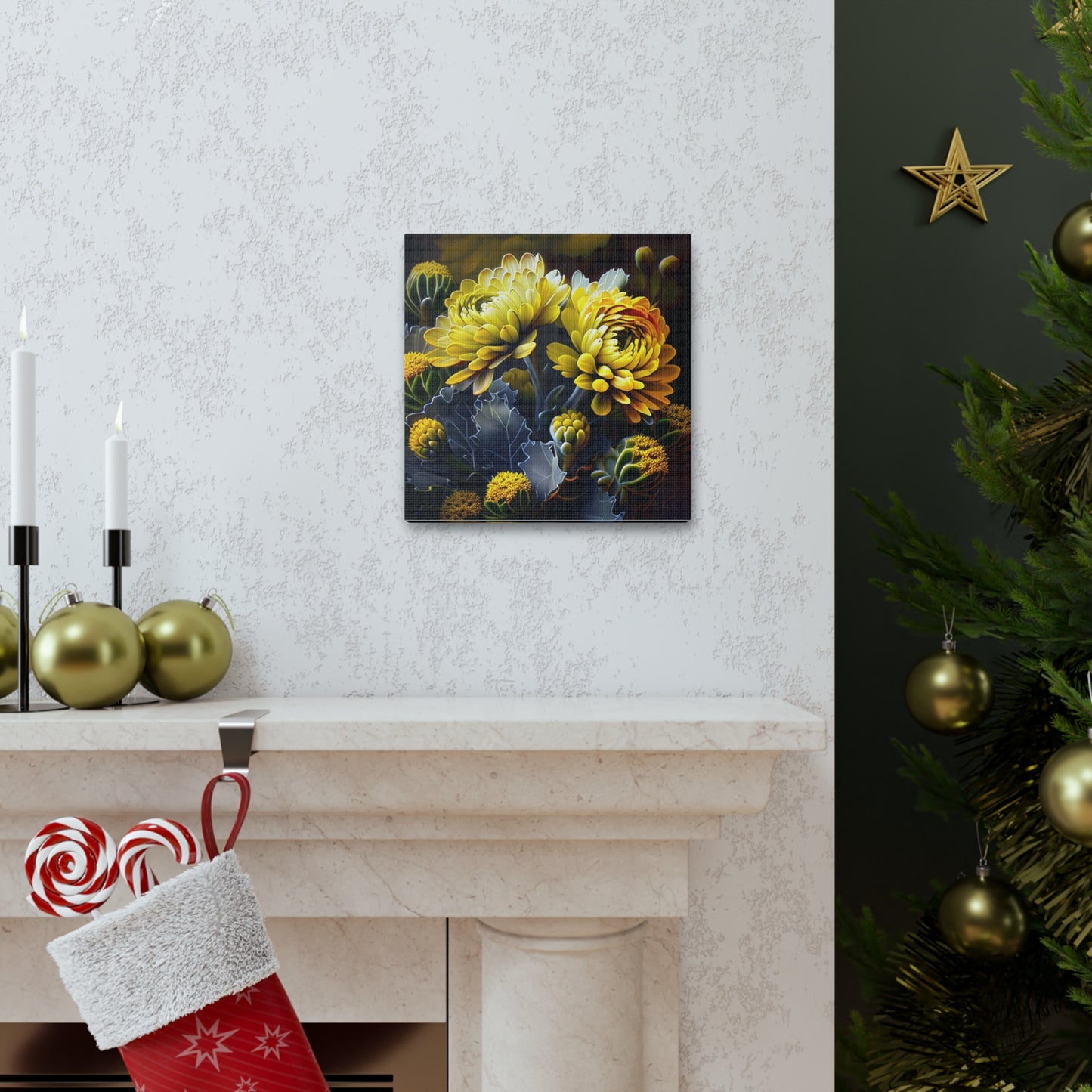 Canvas Gallery Wraps Yellow Hermosas Flores Amarillas 1