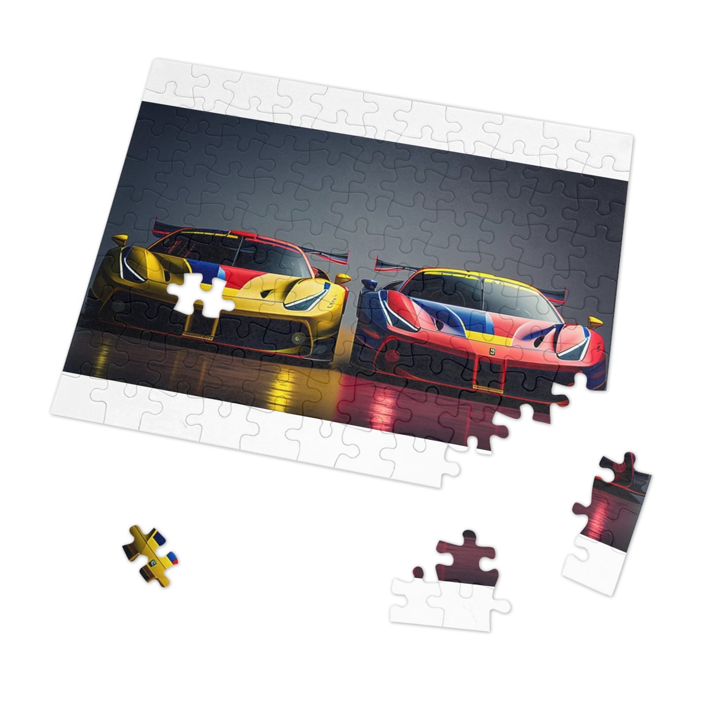Jigsaw Puzzle (30, 110, 252, 500,1000-Piece) Ferrari Red Blue 1