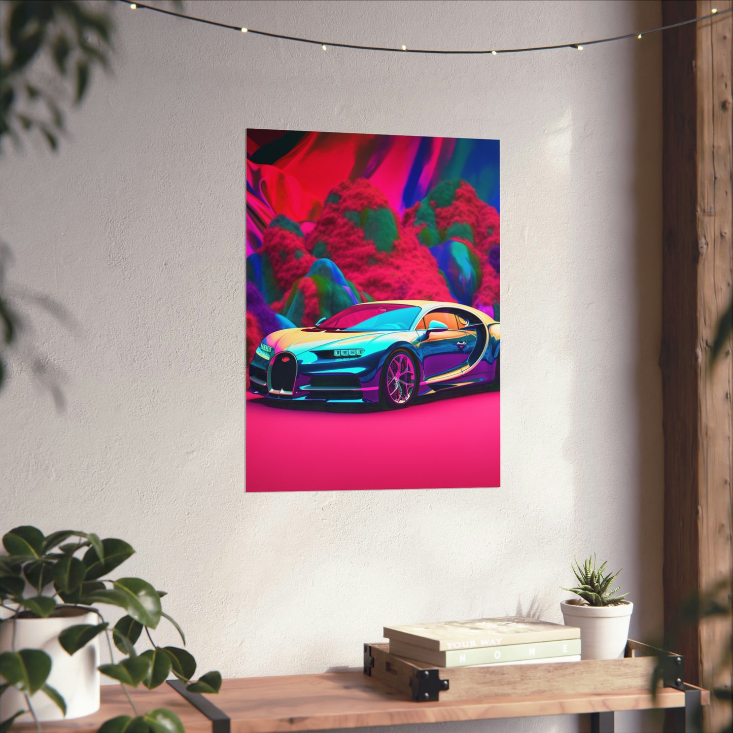 Premium Matte Vertical Posters Florescent Bugatti Flair 4