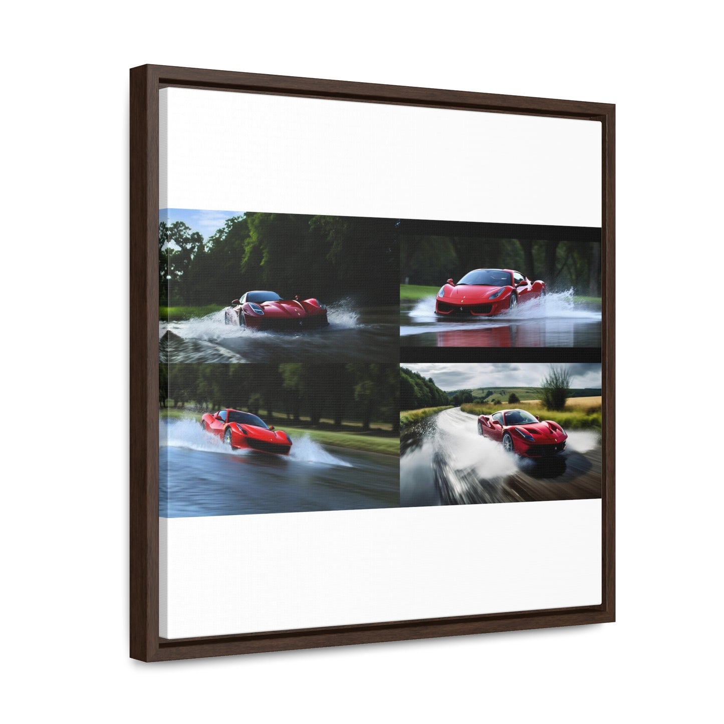 Gallery Canvas Wraps, Square Frame Water Ferrari Splash 5