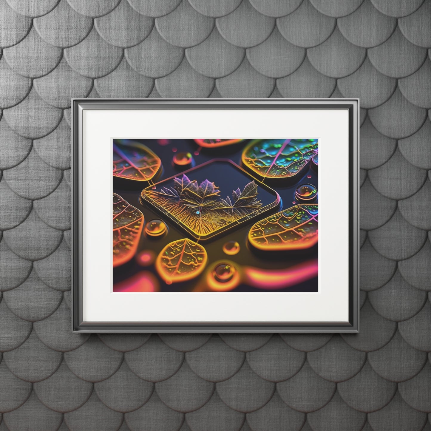 Fine Art Prints (Passepartout Paper Frame) Macro Florescent 4