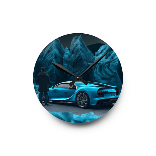 Acrylic Wall Clock Bugatti Real Look 3