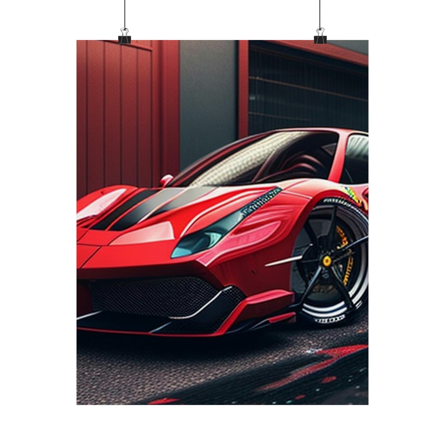 Premium Matte Vertical Posters Ferrari Hyper 1