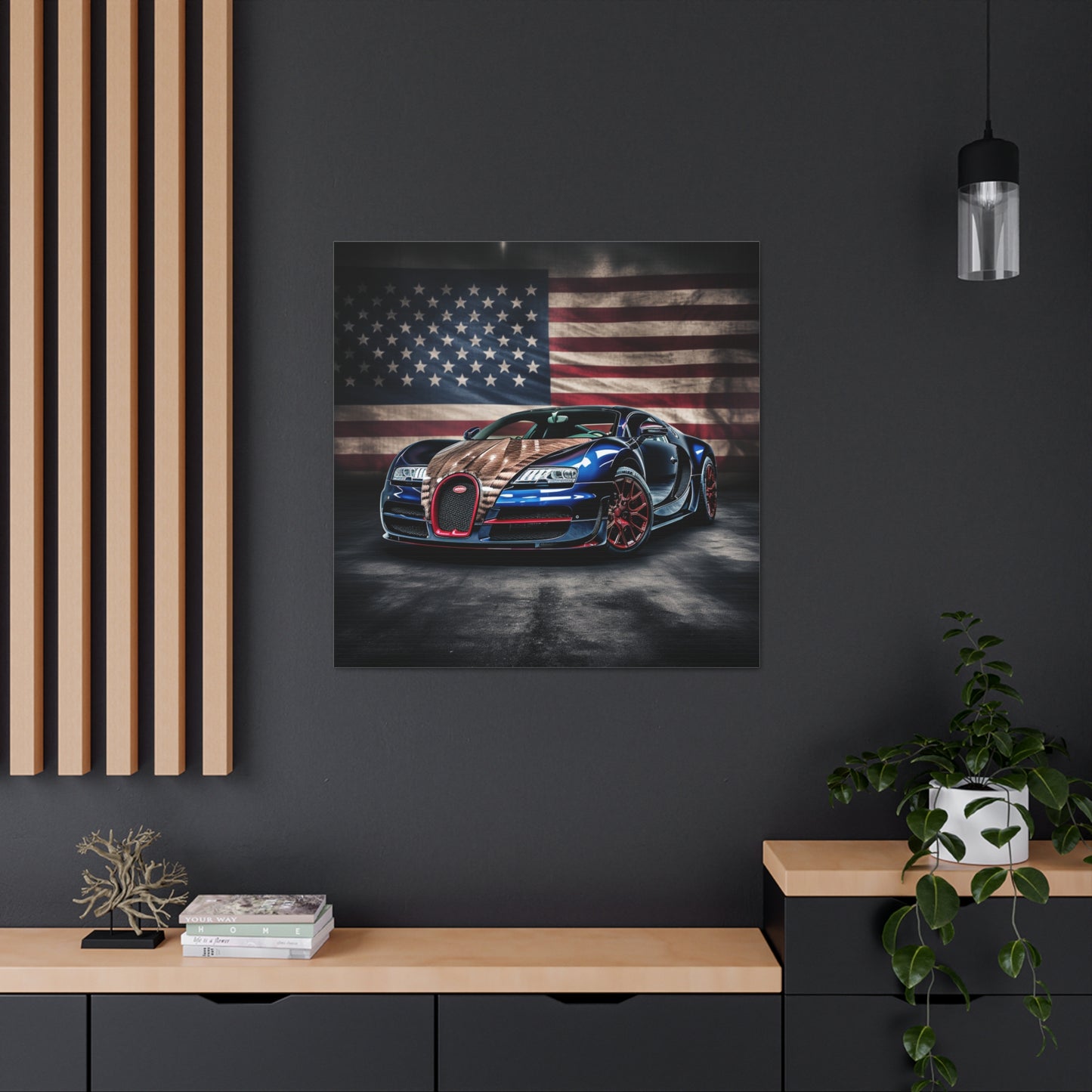 Canvas Gallery Wraps Bugatti American Flag 4