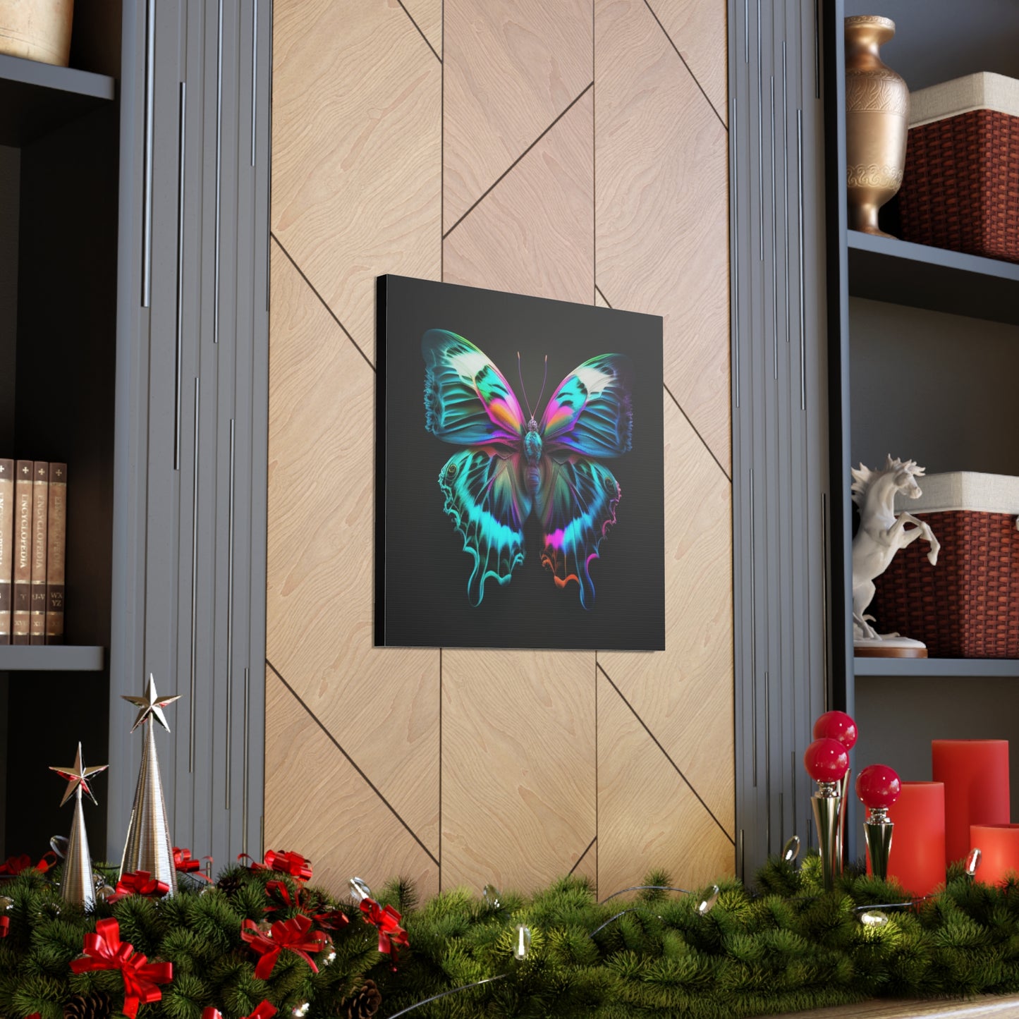 Canvas Gallery Wraps Neon Butterfly Fusion 4