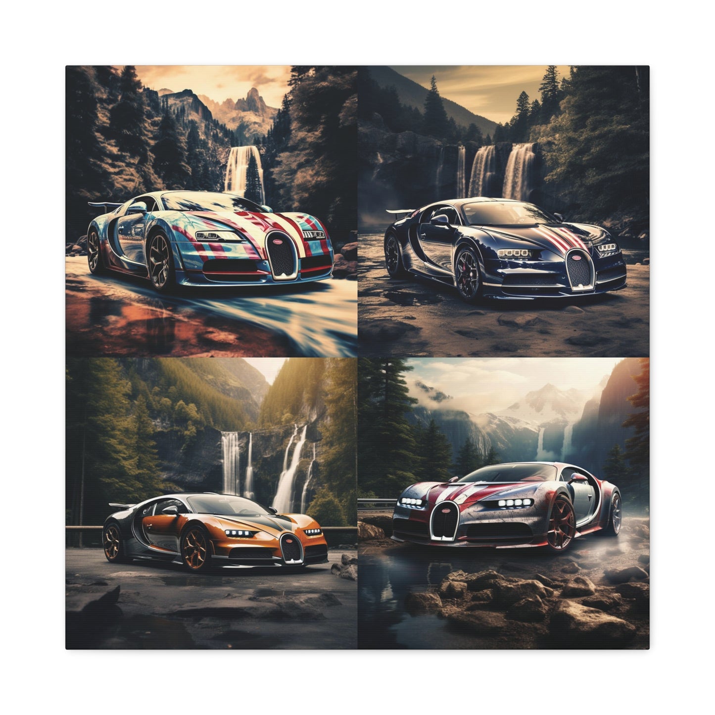 Canvas Gallery Wraps Bugatti Waterfall 5